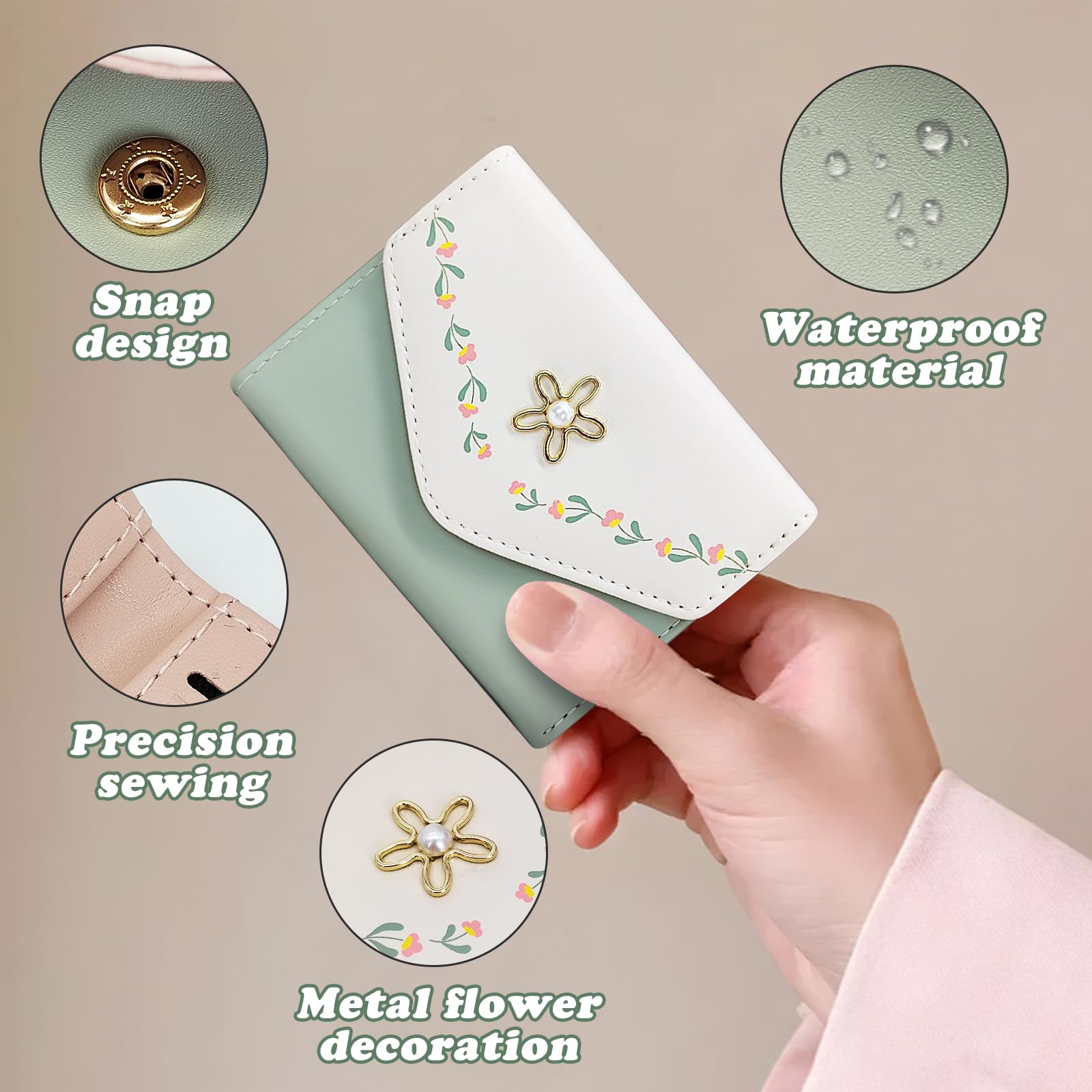 adistylinno-women-s-wallet-portefeuille-femme-vert-floral-compact image 4