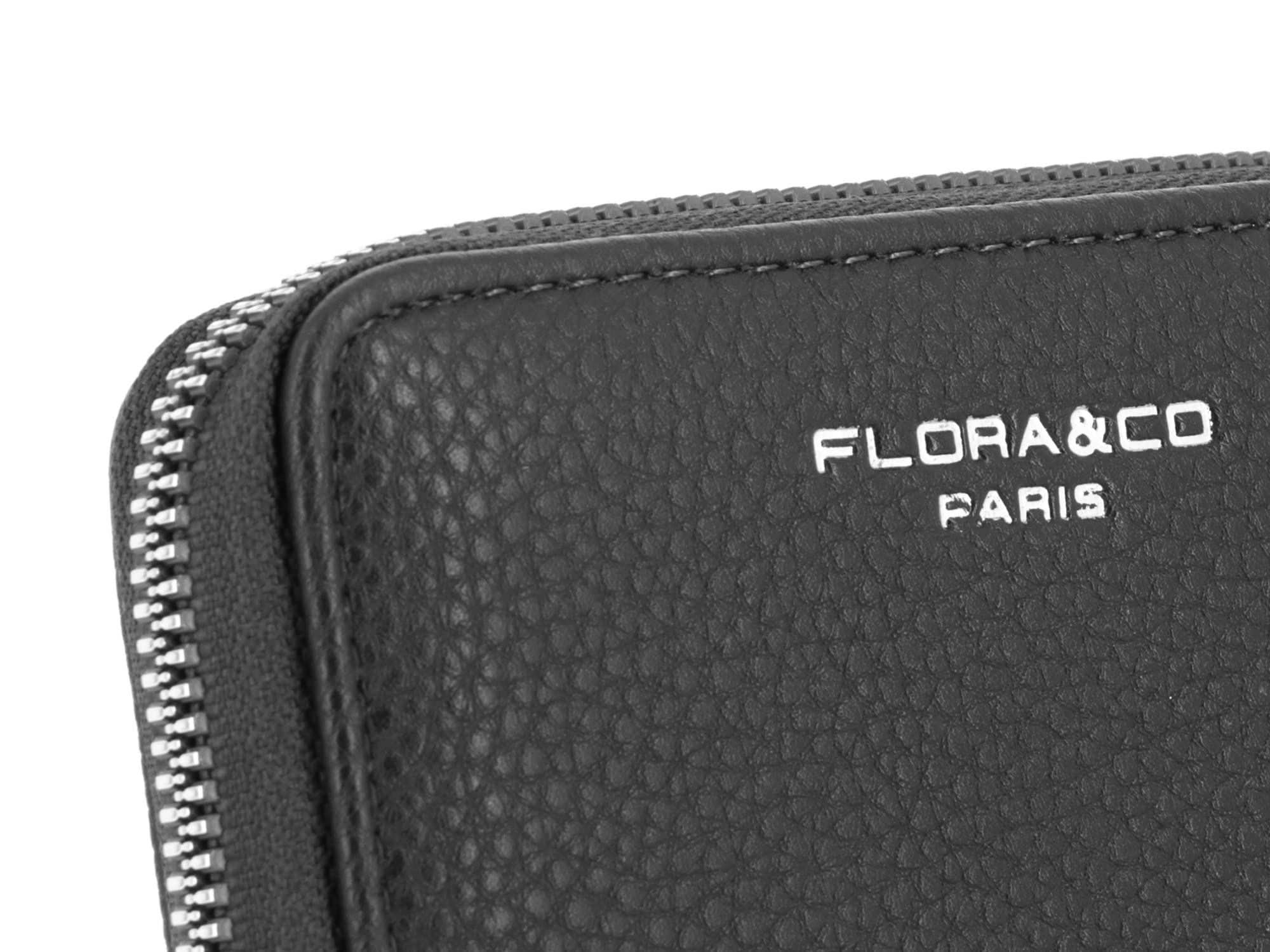 flora-co-porte-feuille-portefeuille-femme-noir-grain image 6
