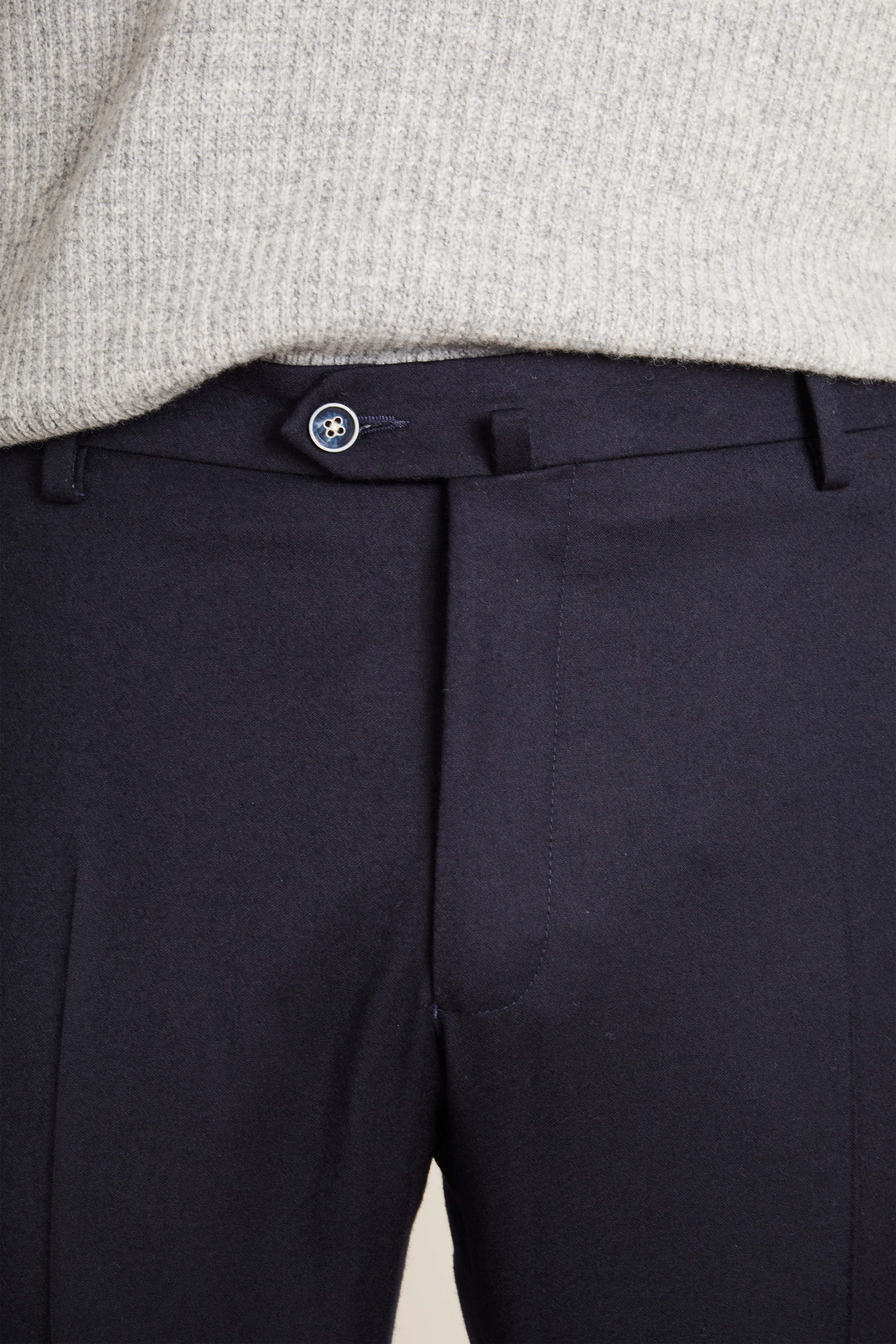 le-pantalon-flanelle-stretch-bleu-marine-laine-m-rinos image 4