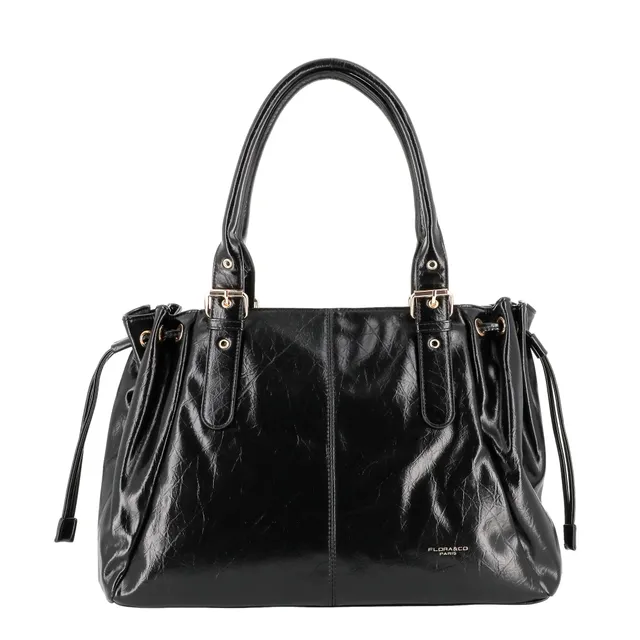 flora-co-sac-cabas-bowling-noir-lisse-fourre-tout-a4 image 1