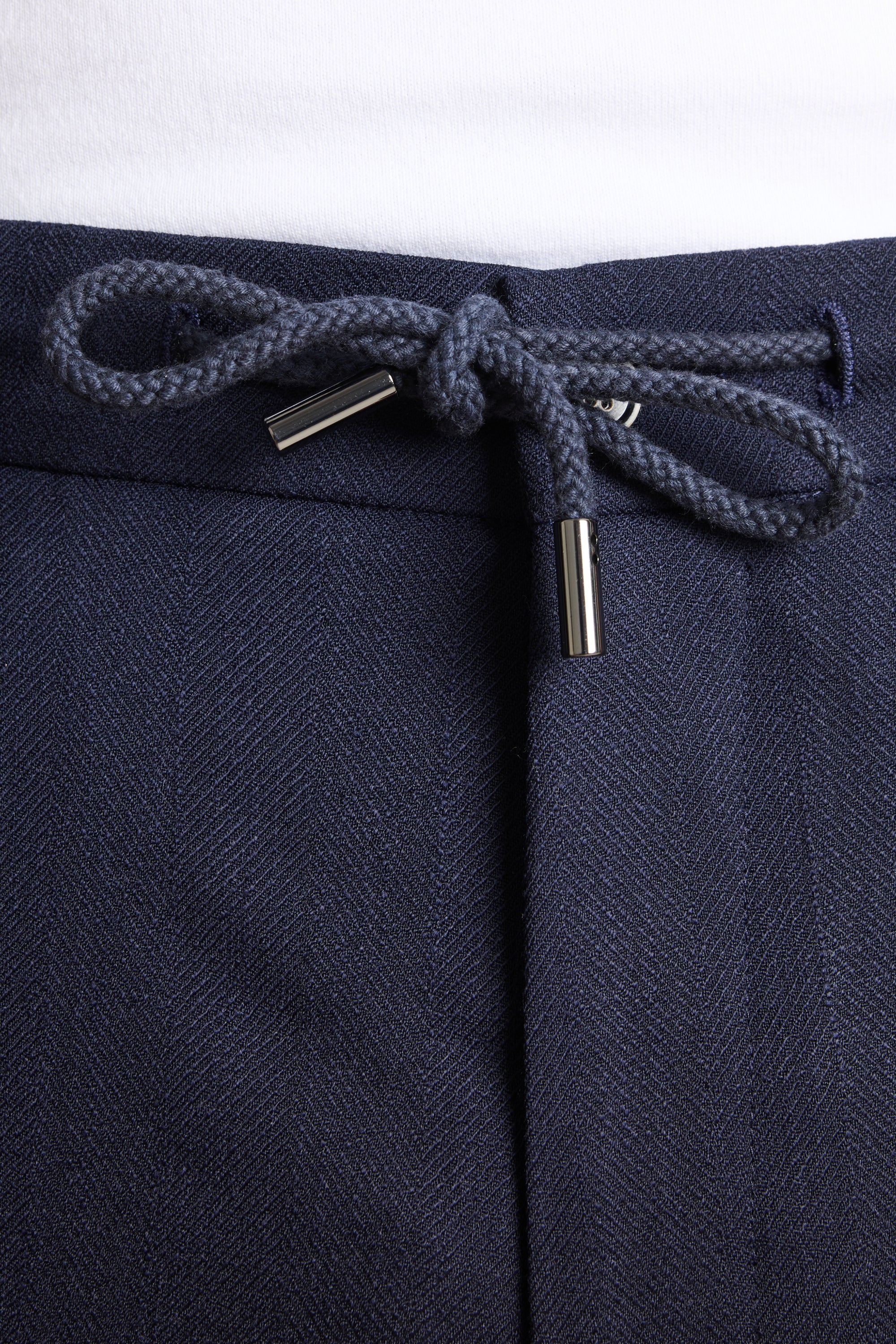 le-pantalon-jogging-homme-jogpant-chevron-bleu-marine-laine image 2