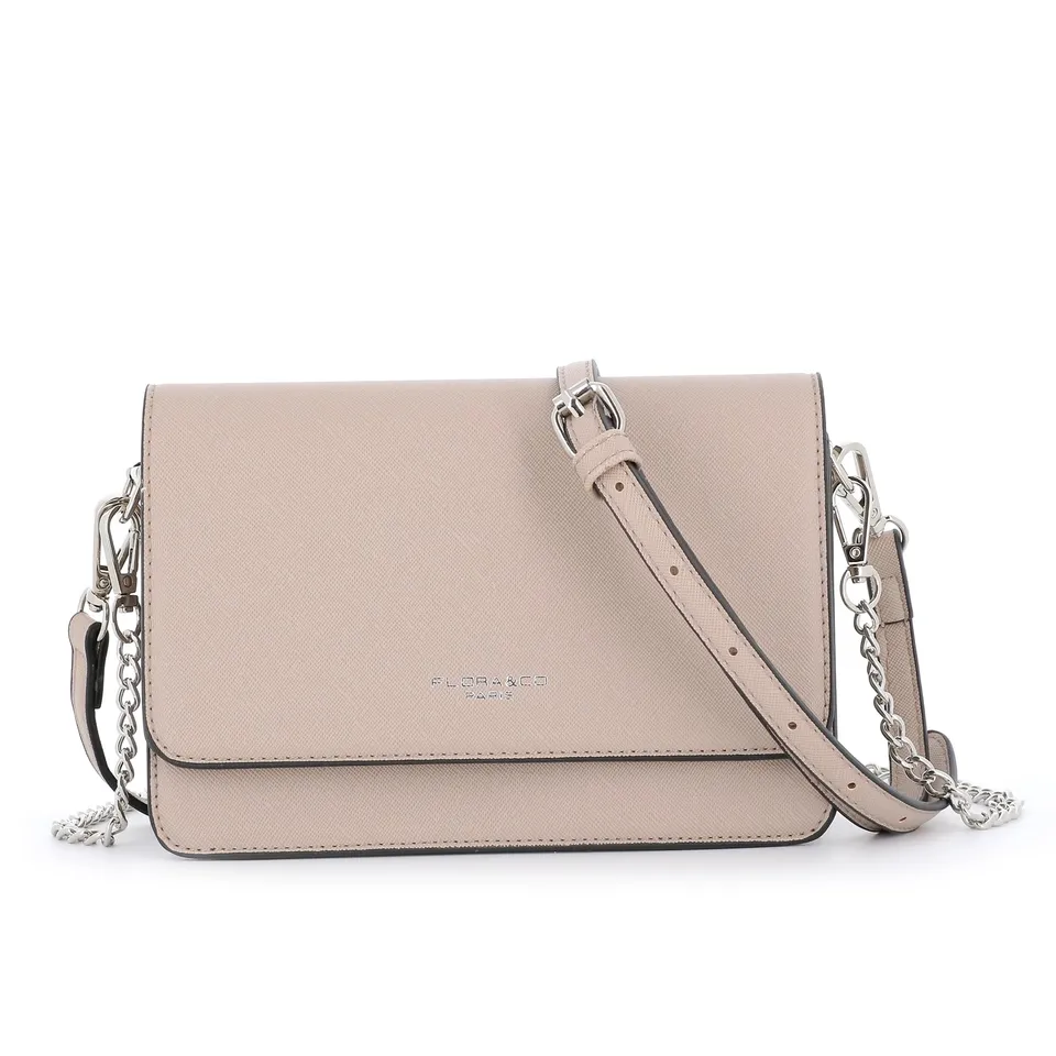 flora-co-sacs-bandouli-res-cha-ne-sac-bandouli-re-beige-taupe-saffiano image 1