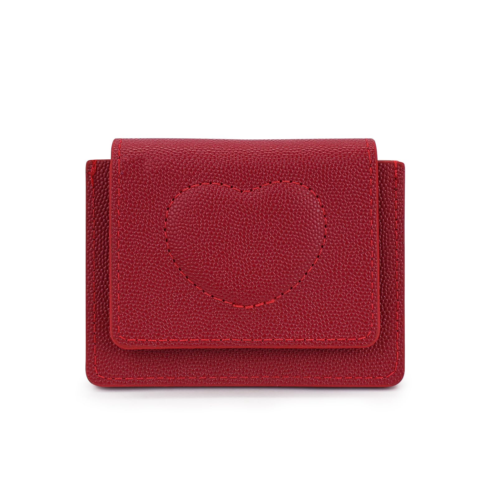 adistylinno-women-s-wallet-mini-portefeuille-femme-rouge-coeur image 1