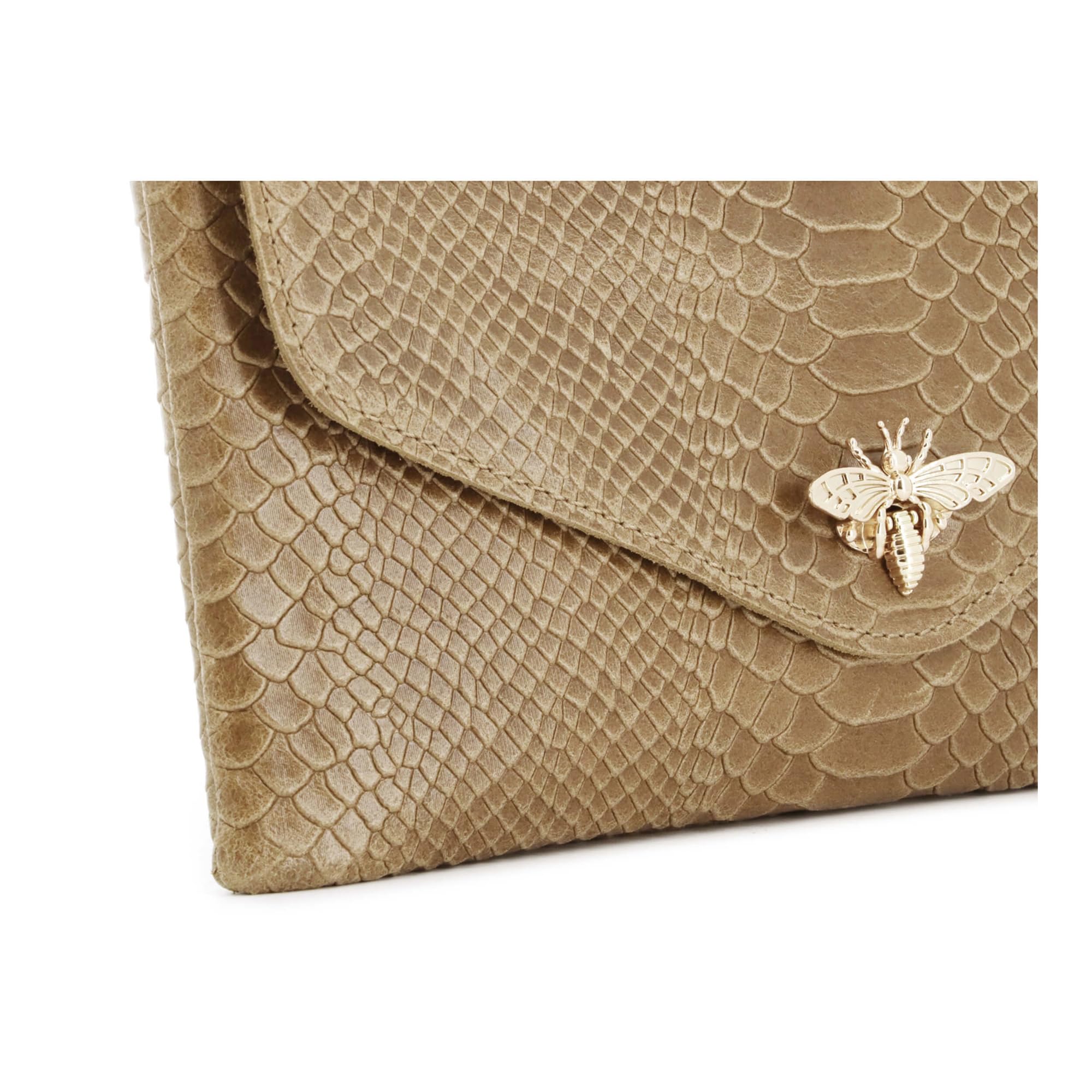 double-tree-sac-bandouli-re-cuir-v-ritable-serpent-taupe image 7