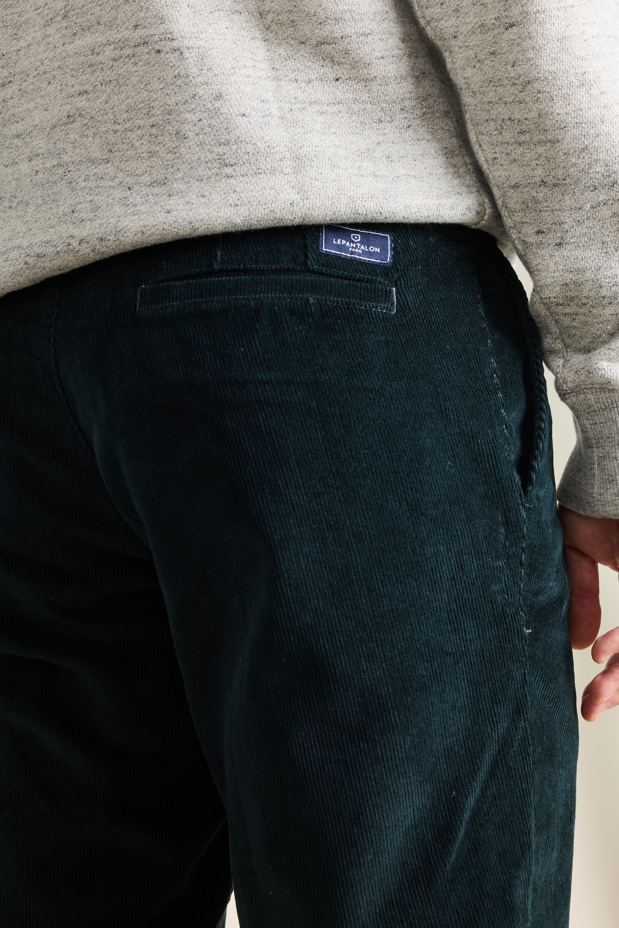 le-pantalon-chinos-homme-chino-velours-vert-anglais-chaud image 3