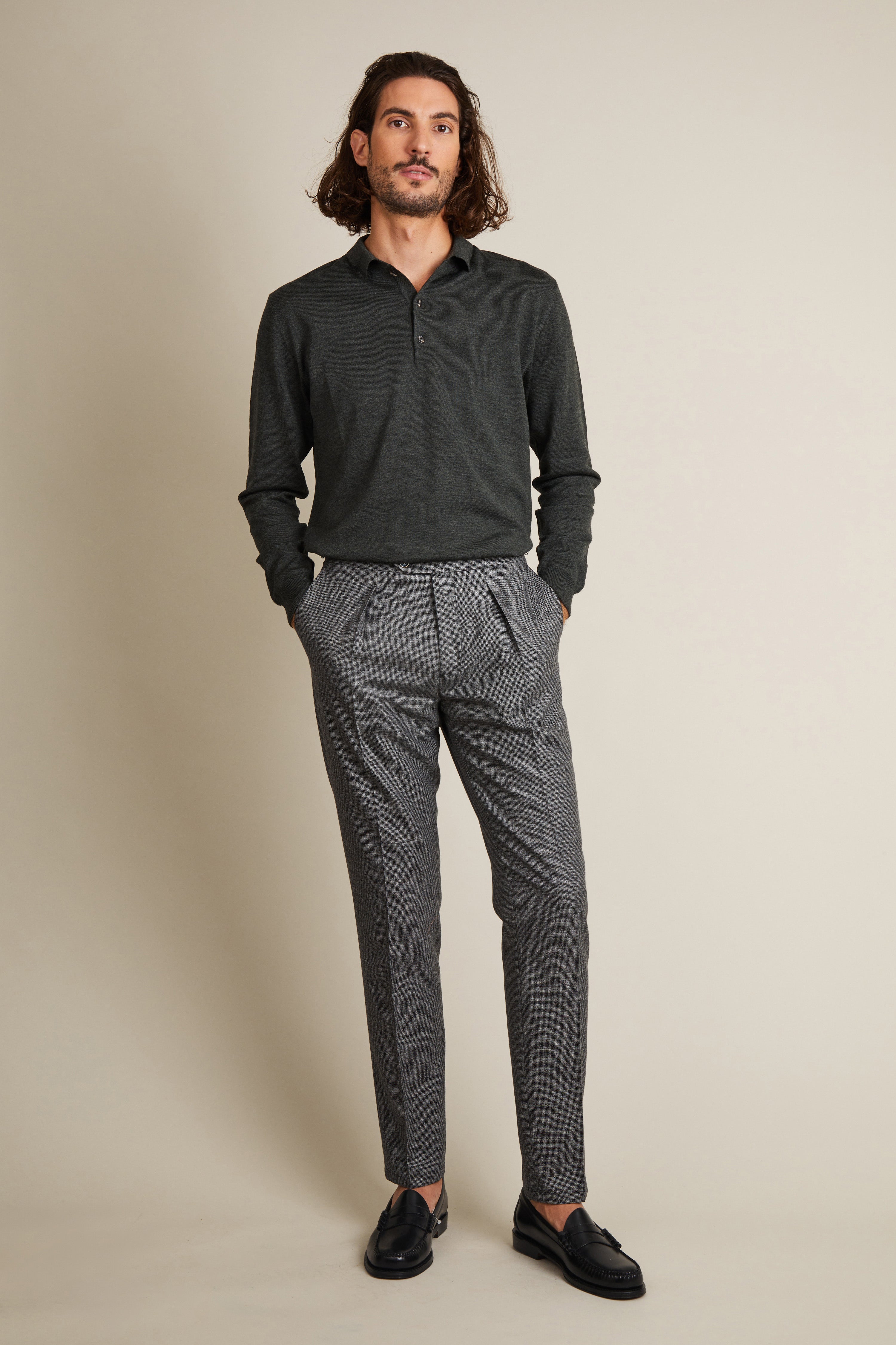 le-pantalon-flanelle-fm-lpfp-4-pantalon-laine-gris-pinces image 2