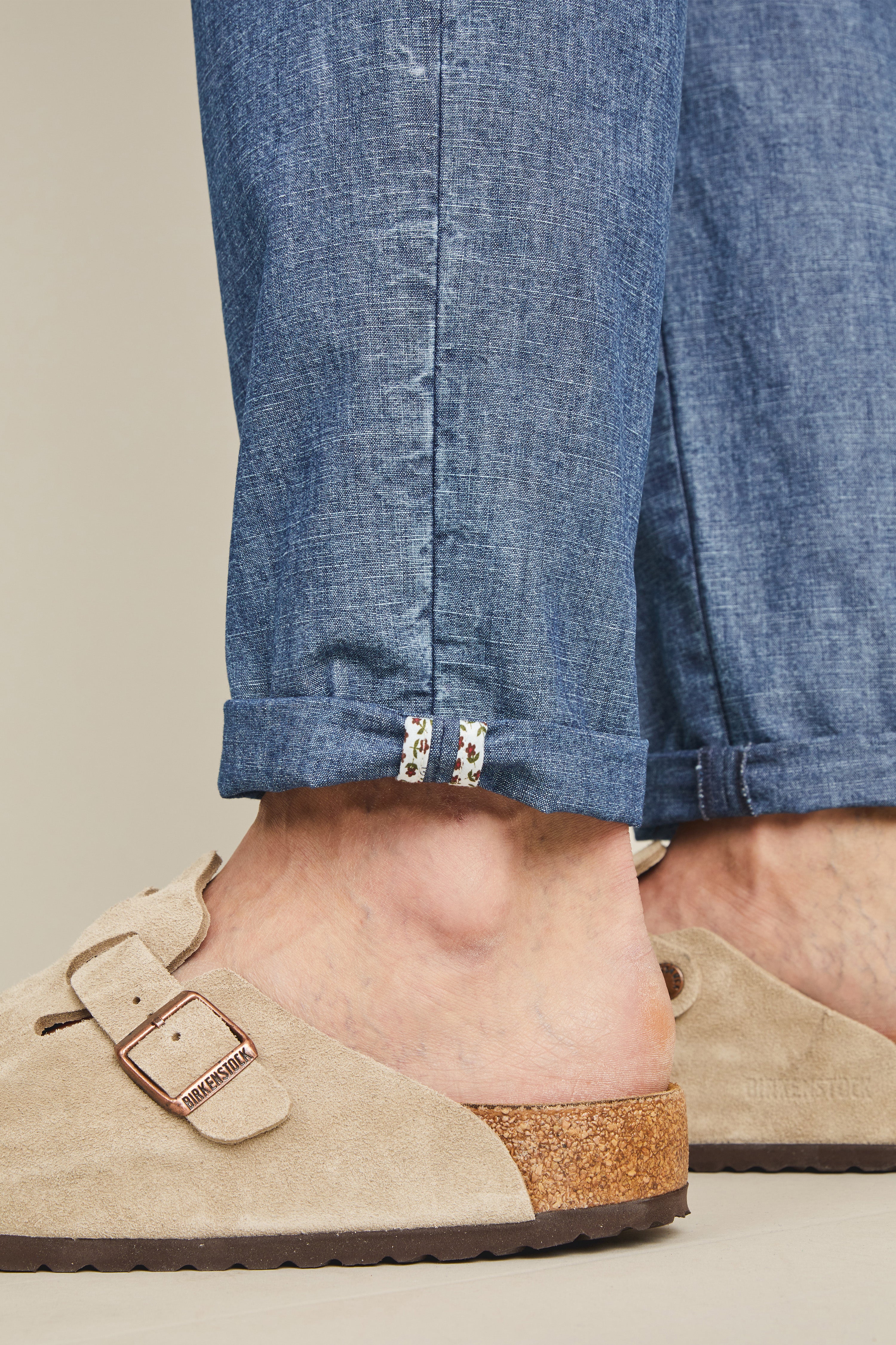 le-pantalon-jogpant-chambray-bleu-jogging-coton-homme image 6