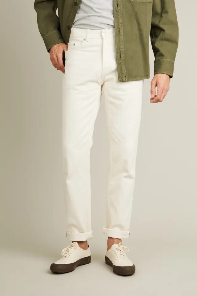 le-pantalon-jeans-homme-droit-cru-coton-bio image 1