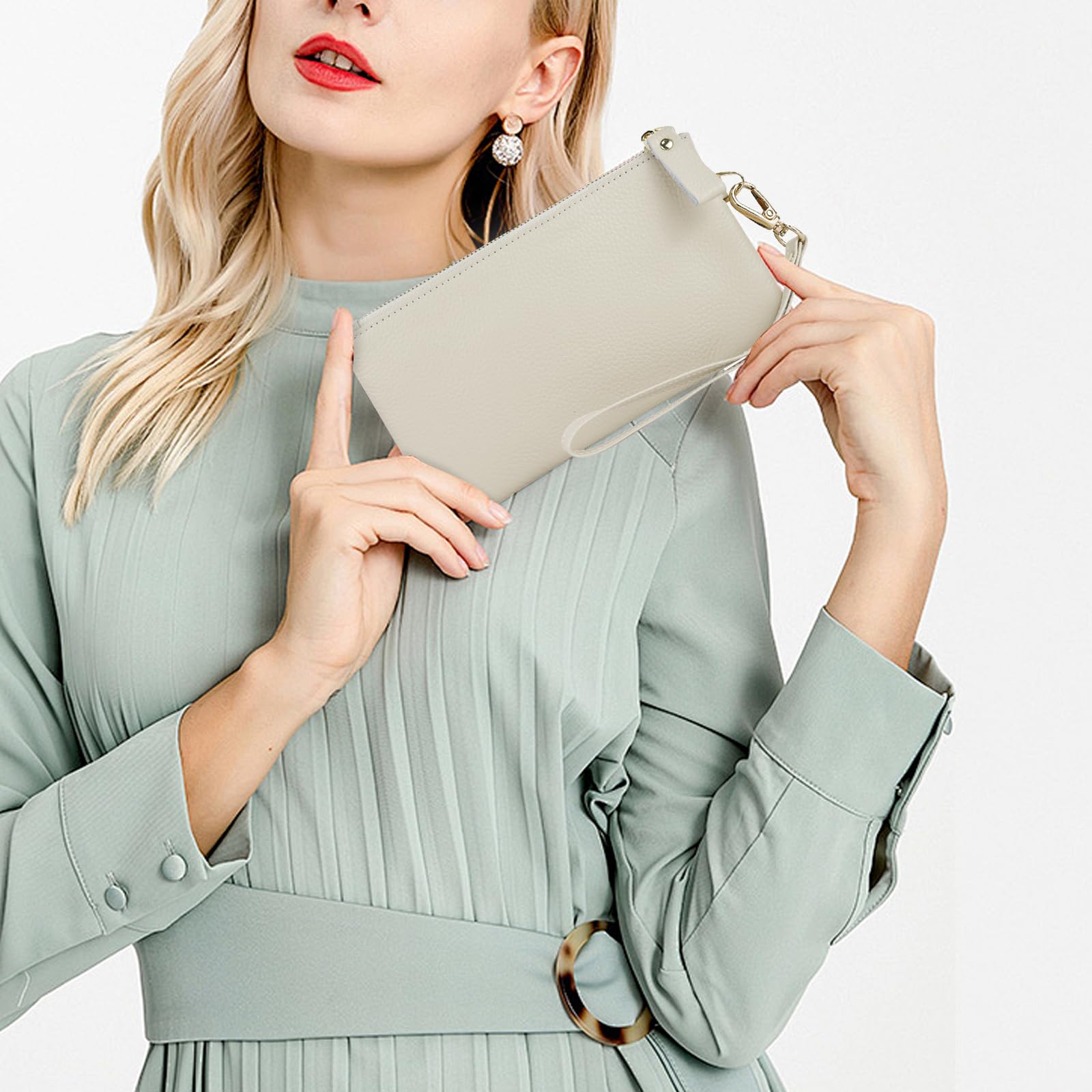 adistylinno-women-s-wallet-portefeuille-cuir-blanc-rfid-dragonne image 3