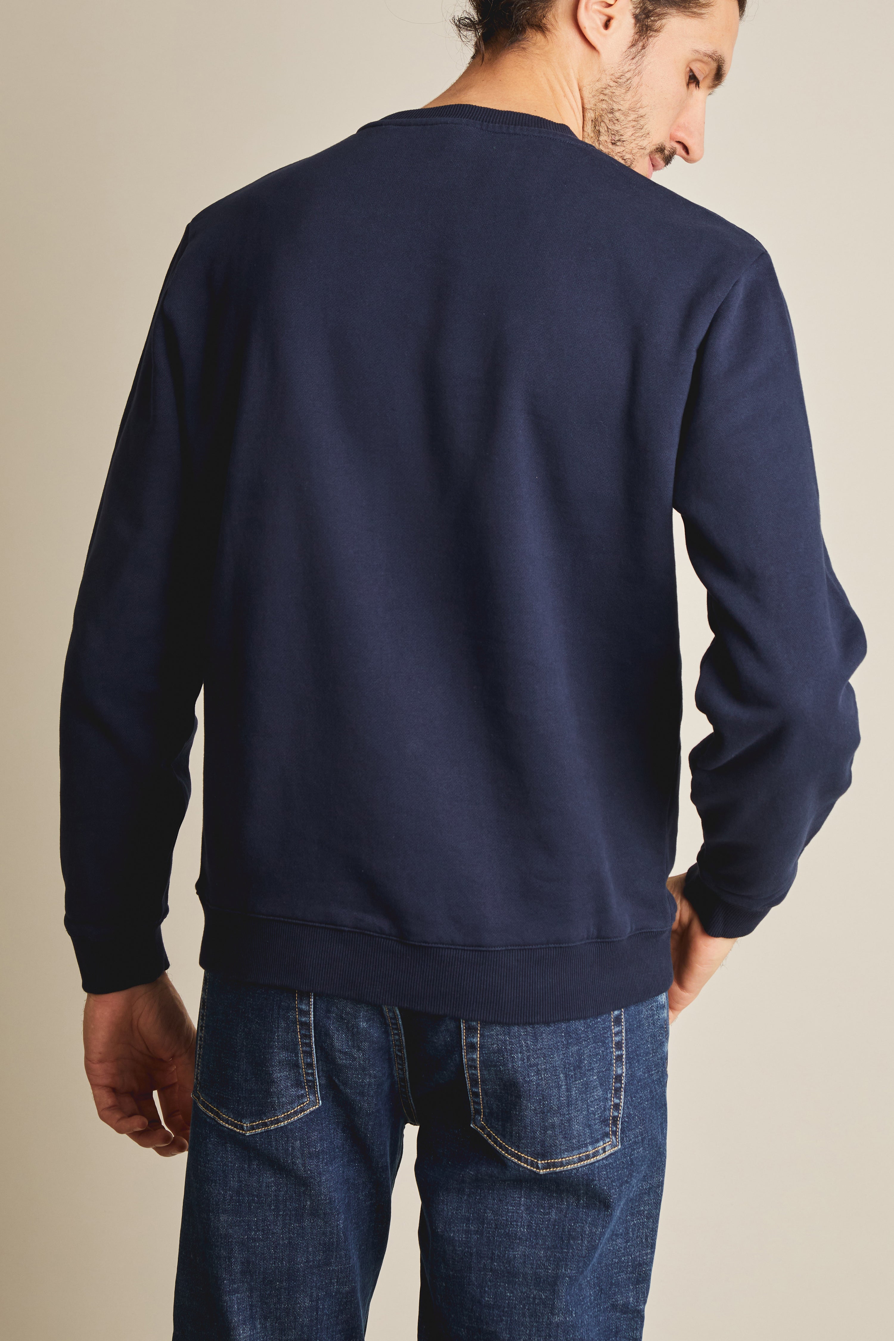 le-pantalon-sweats-homme-bleu-marine-coton-bio image 6