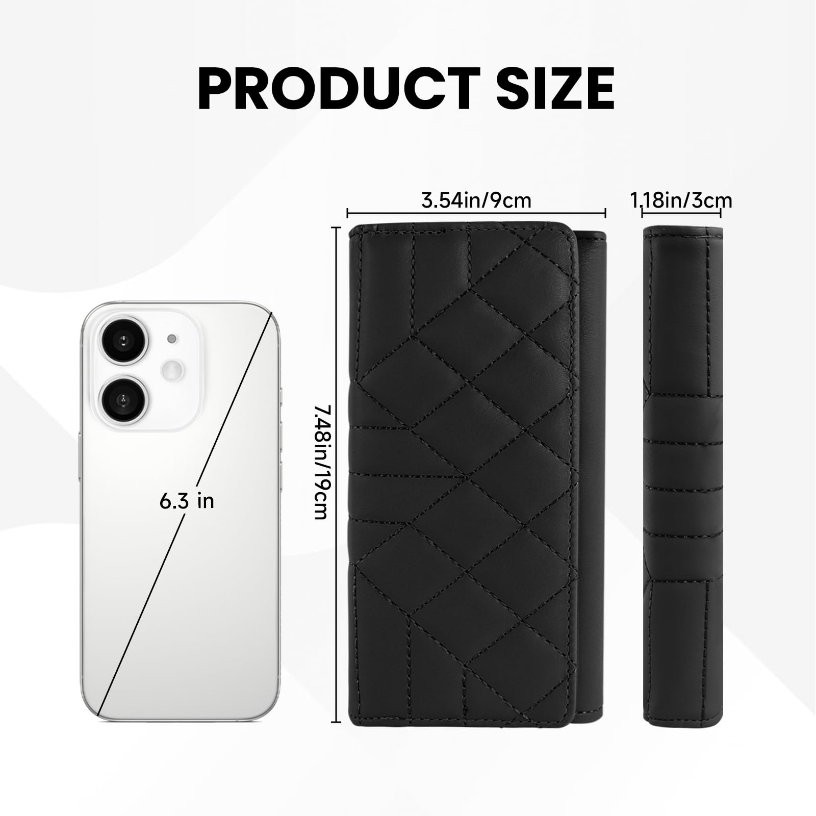 adistylinno-women-s-wallet-portefeuille-femme-noir-6-cartes image 3