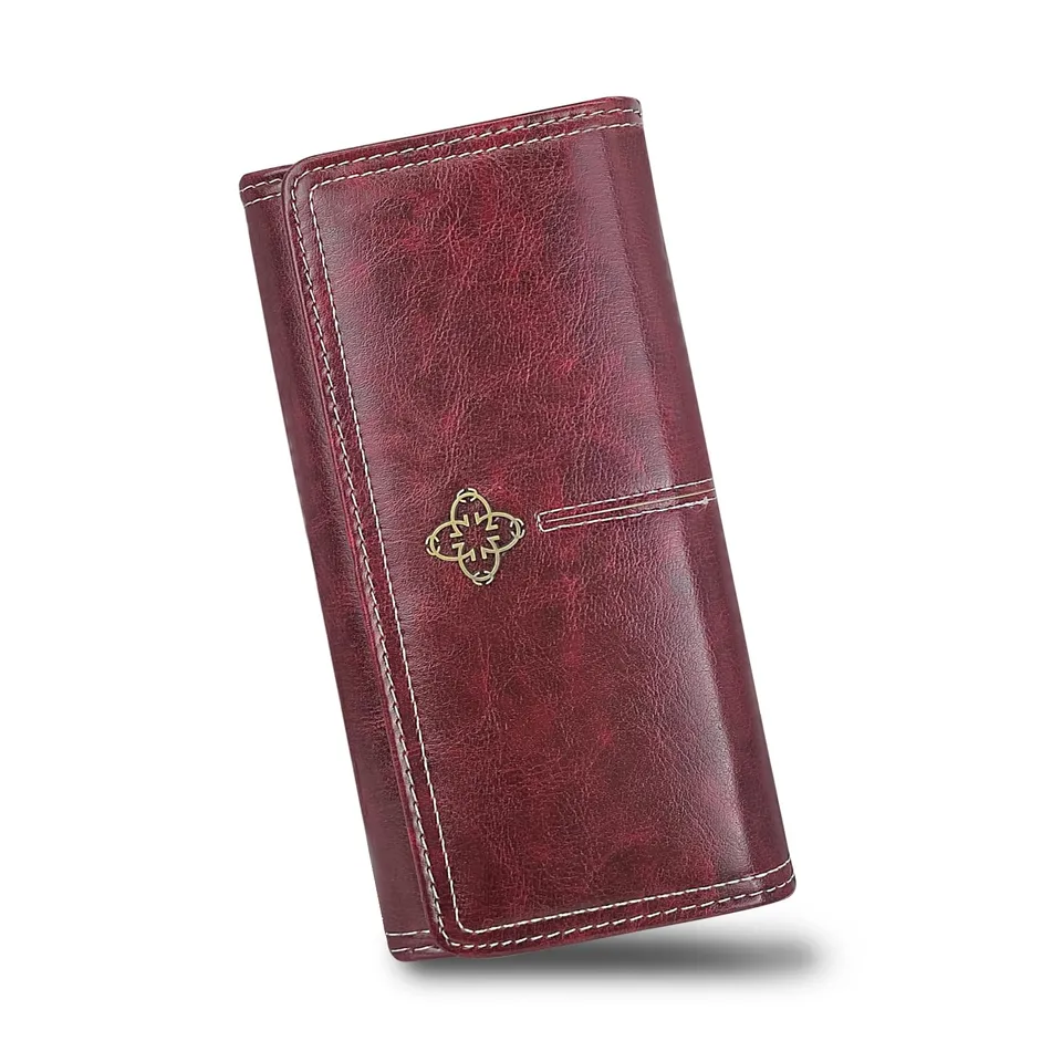 adistylinno-women-s-wallet-portefeuille-long-femme-pression-vintage image 1