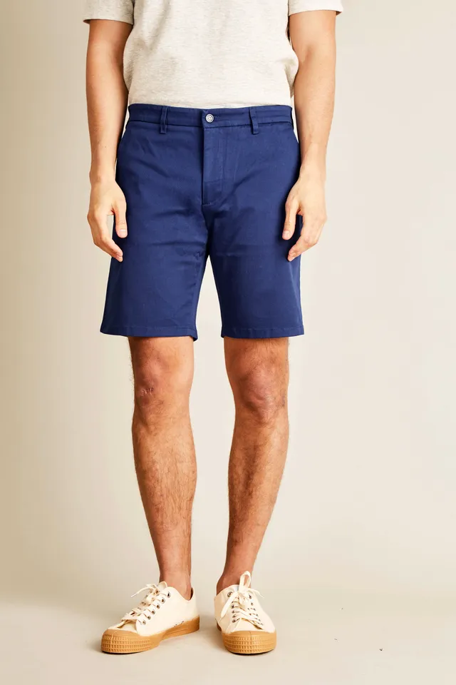 le-pantalon-bermudas-homme-fm-lpb-17-bermuda-bleu-cobalt-coton image 1