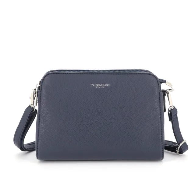flora-co-sac-bandouli-re-trap-ze-bleu-marine image 1