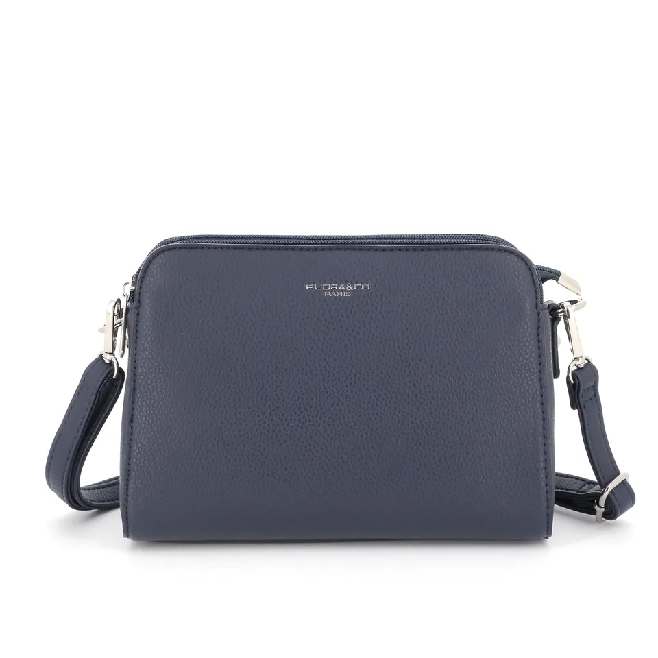 flora-co-sac-bandouli-re-trap-ze-bleu-marine image 1