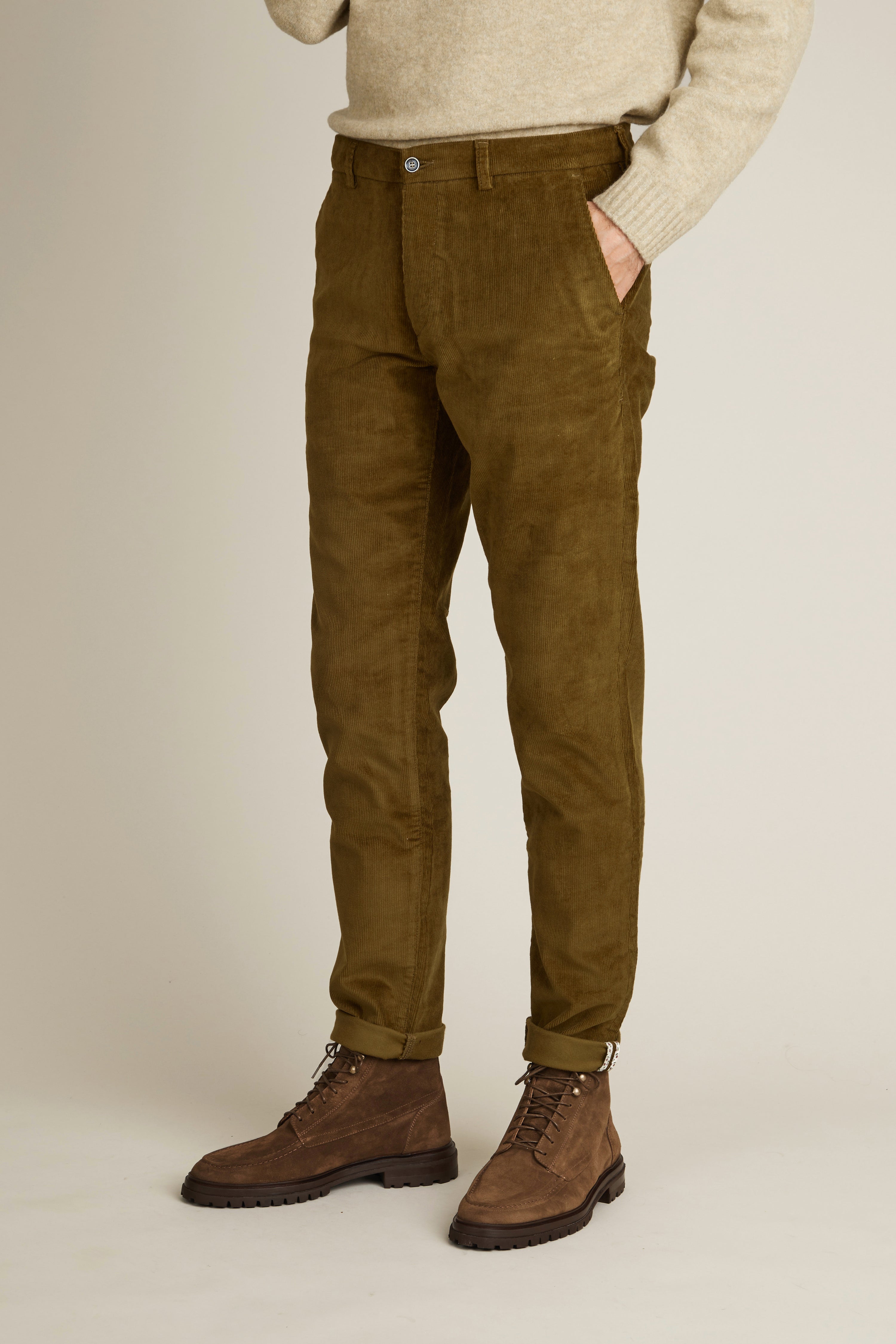 le-pantalon-chino-velours-bronze-pantalon-homme-coton-chaud image 4
