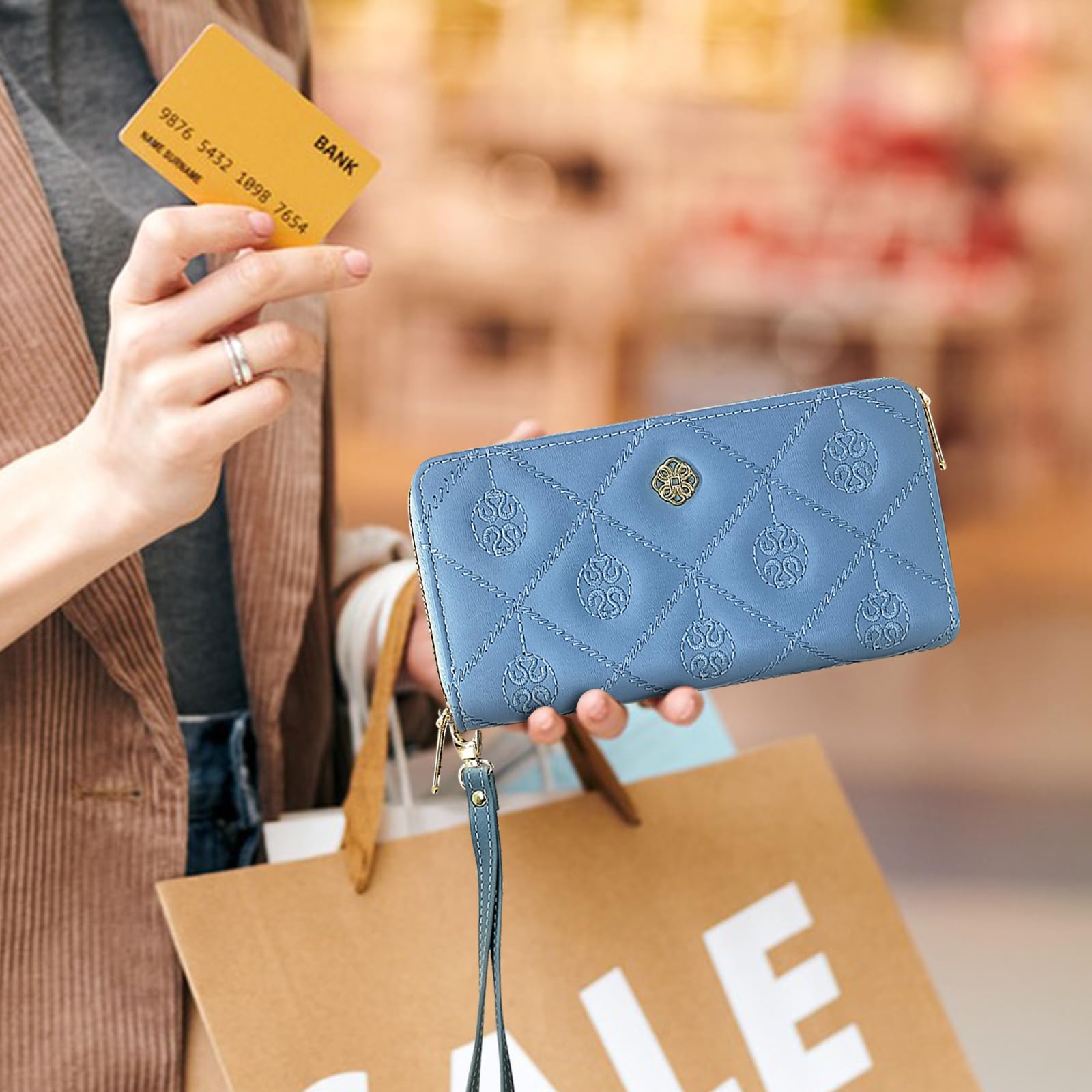 adistylinno-women-s-wallet-portefeuille-femme-bleu-double-zip image 6