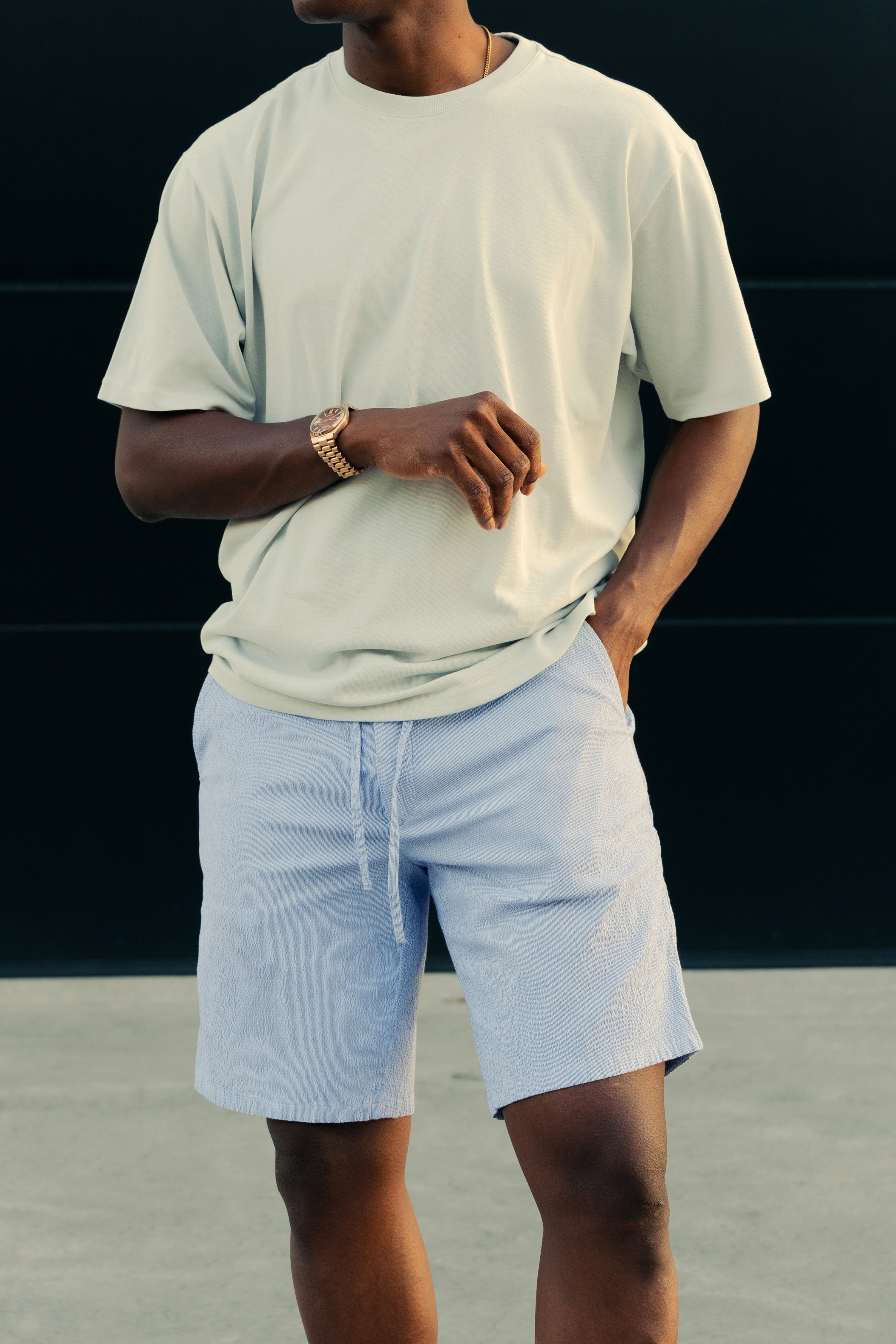 le-pantalon-bermudas-homme-fm-lpbse-2-bermuda-bleu-seersucker image 2