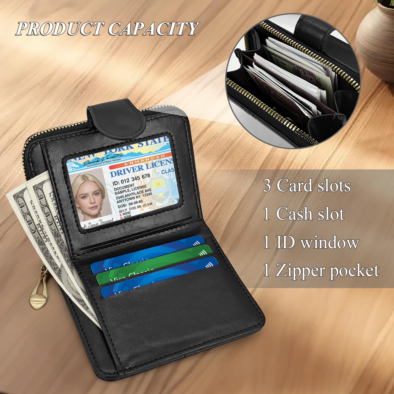 adistylinno-women-s-wallet-portefeuille-femme-noir-zip-carr image 2