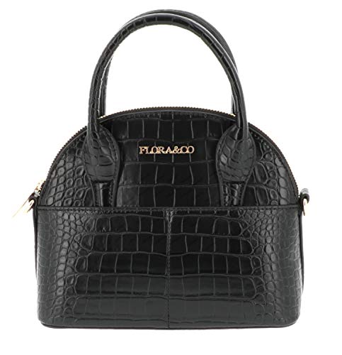 flora-co-sacs-main-petit-sac-noir-croco-cha-ne image 6