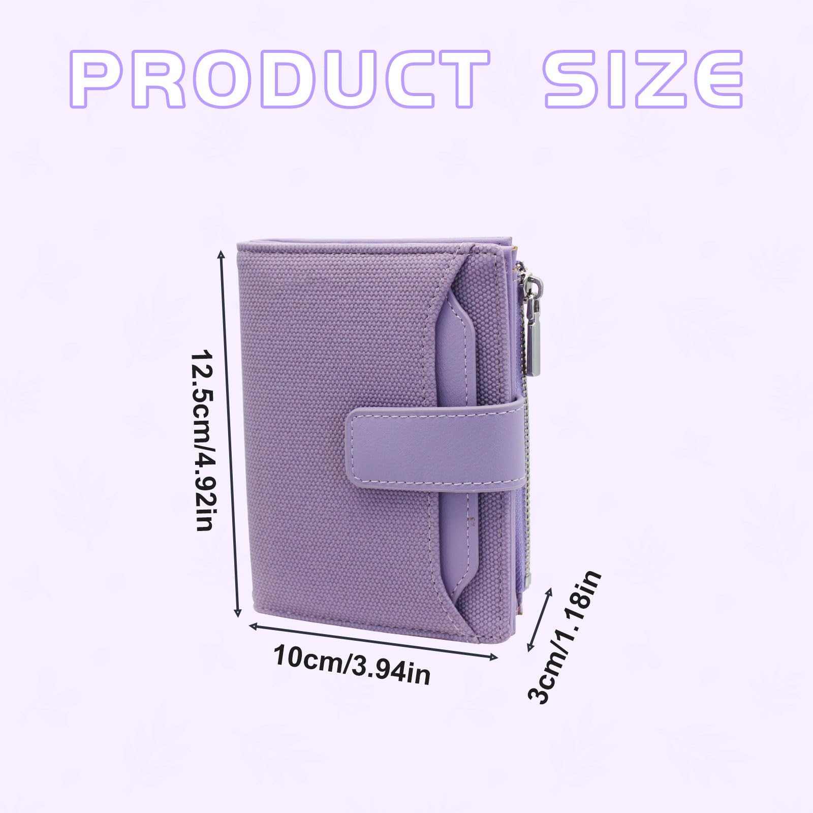 adistylinno-women-s-wallet-petit-portefeuille-lilas-14-cartes image 4