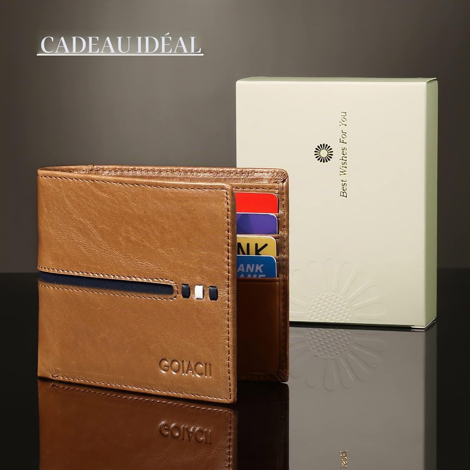 gaekeao-card-holder-wallet-portefeuille-cuir-homme-rfid-11-cartes image 7