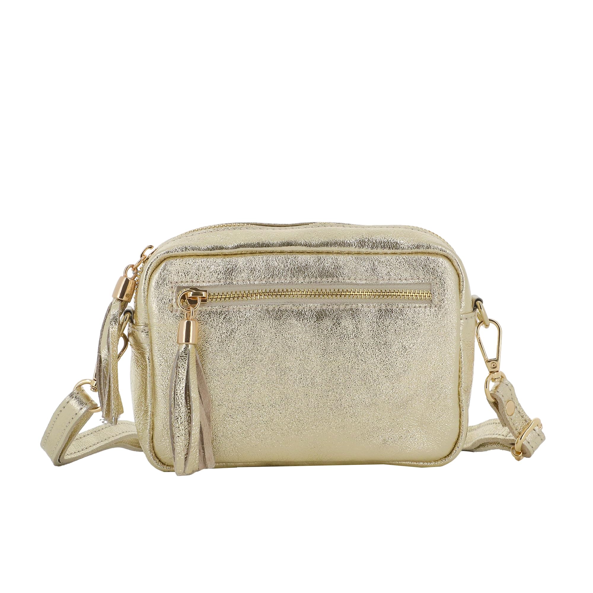 double-tree-sac-bandouli-re-cuir-or-rose-petit-format image 6