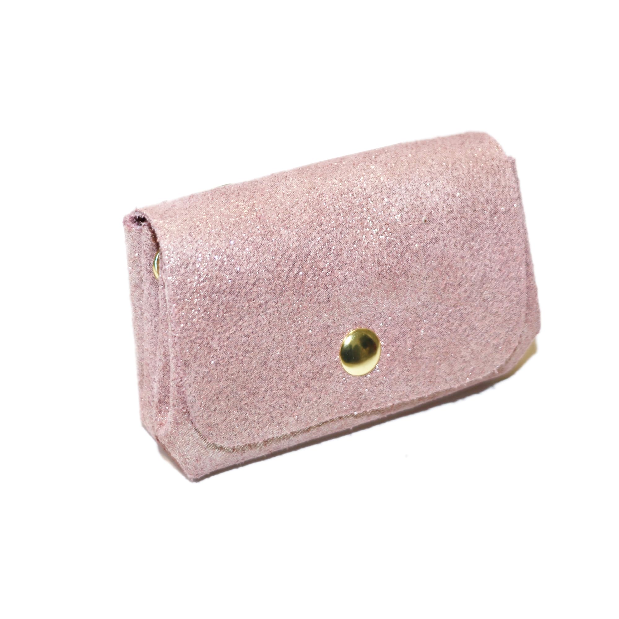 double-tree-porte-monnaie-cuir-daim-rose-iris-11-cm image 2
