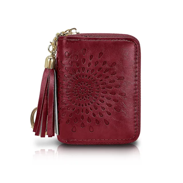 adistylinno-card-wallet-porte-cartes-femme-marron-double-zip image 1