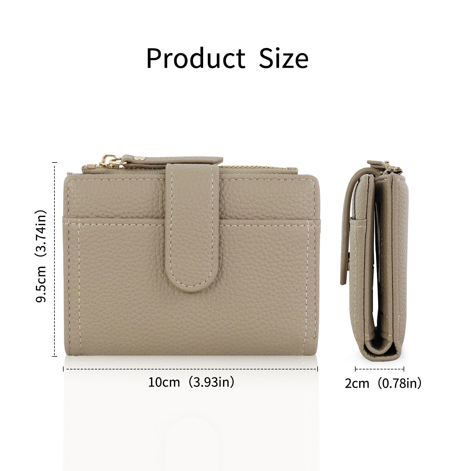 adistylinno-women-s-wallet-petit-portefeuille-femme-kaki-cuir image 2