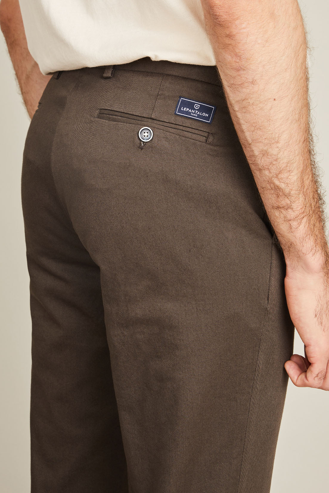 le-pantalon-chino-fm-lpc-20-pantalon-noisette-coton image 4
