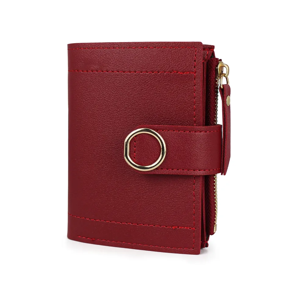 adistylinno-women-s-wallet-portefeuille-femme-rouge-cuir-pu image 1