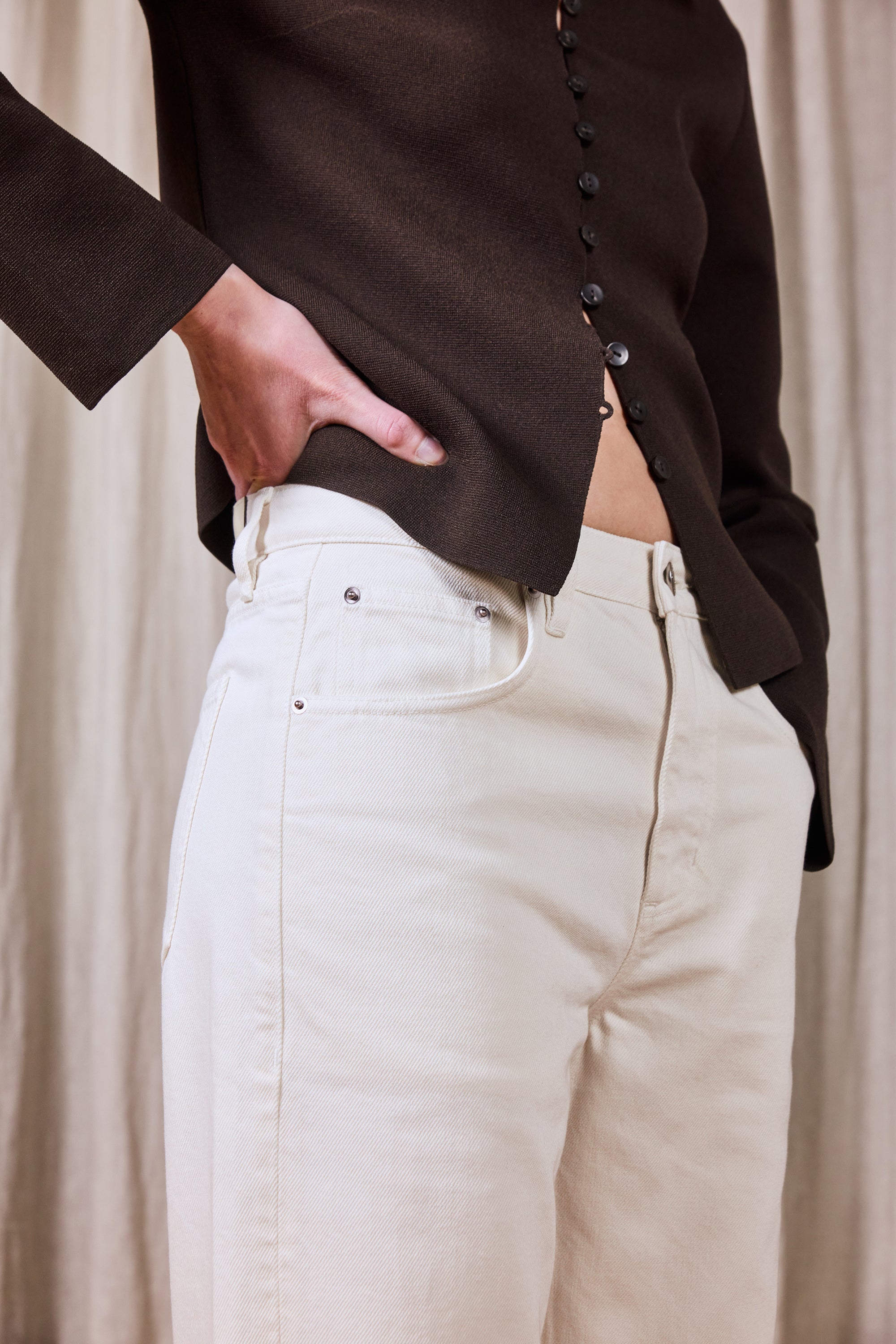 le-pantalon-jeans-femme-cru-jean-boyfriend-droit-coton image 2
