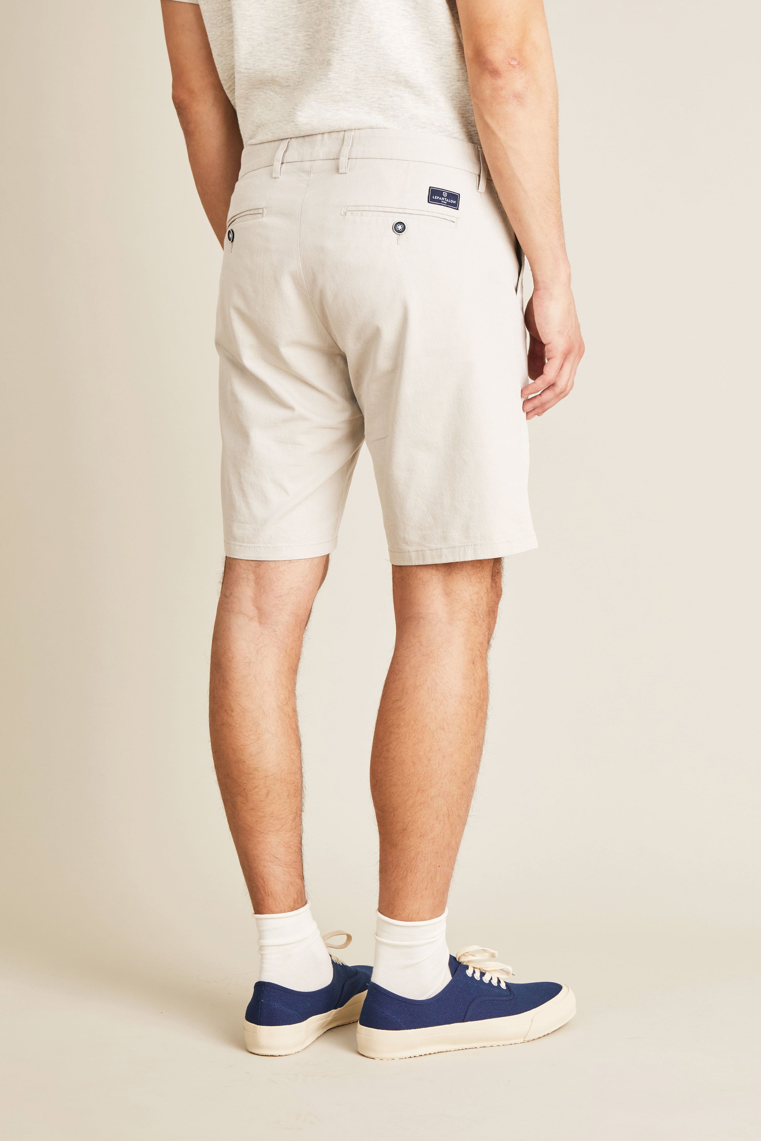 le-pantalon-bermudas-homme-fm-lpbl-1-bermuda-beige-coton-l-ger image 4