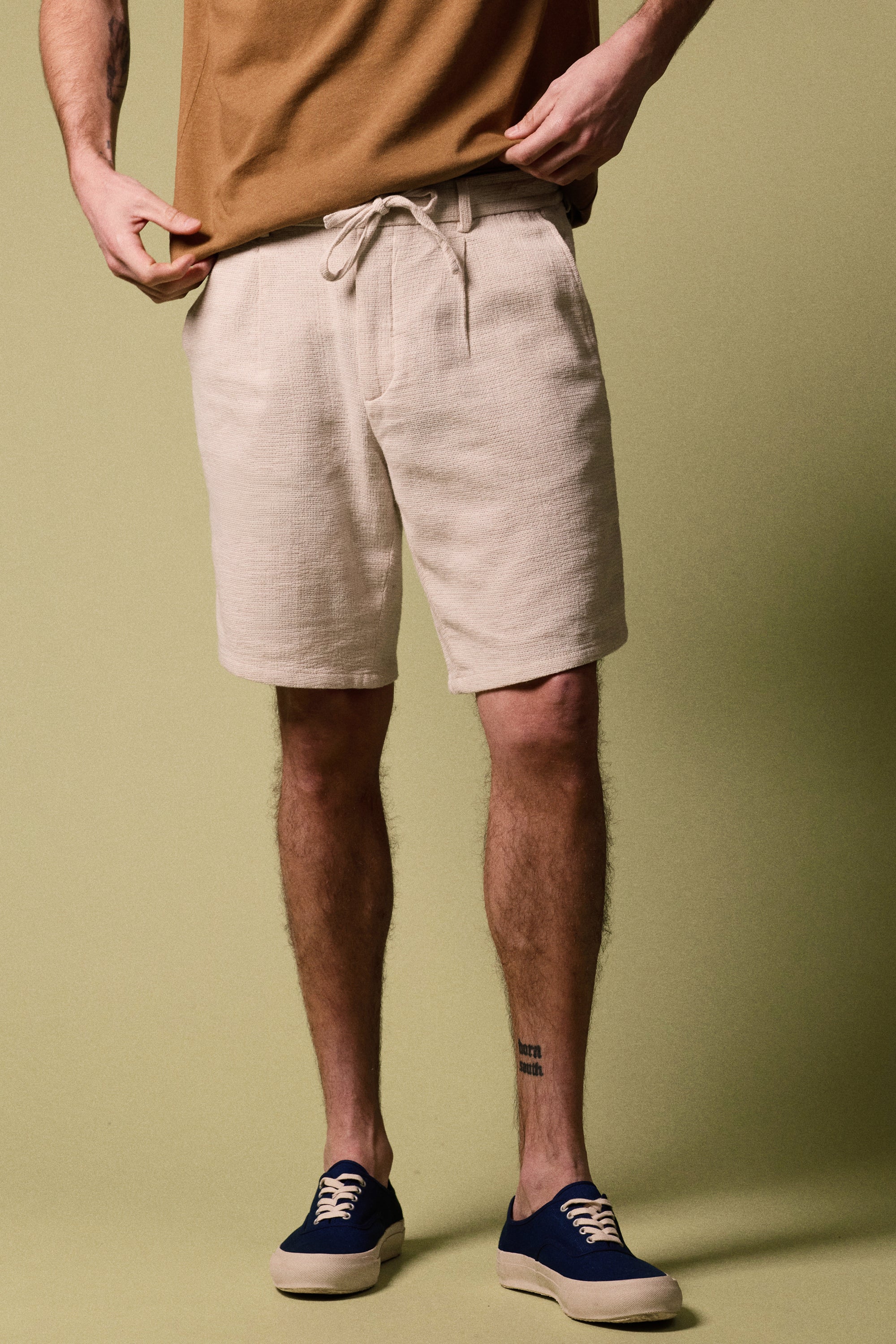 le-pantalon-bermudas-homme-fm-lpba-1-bermuda-cru-lin-coton-large image 3