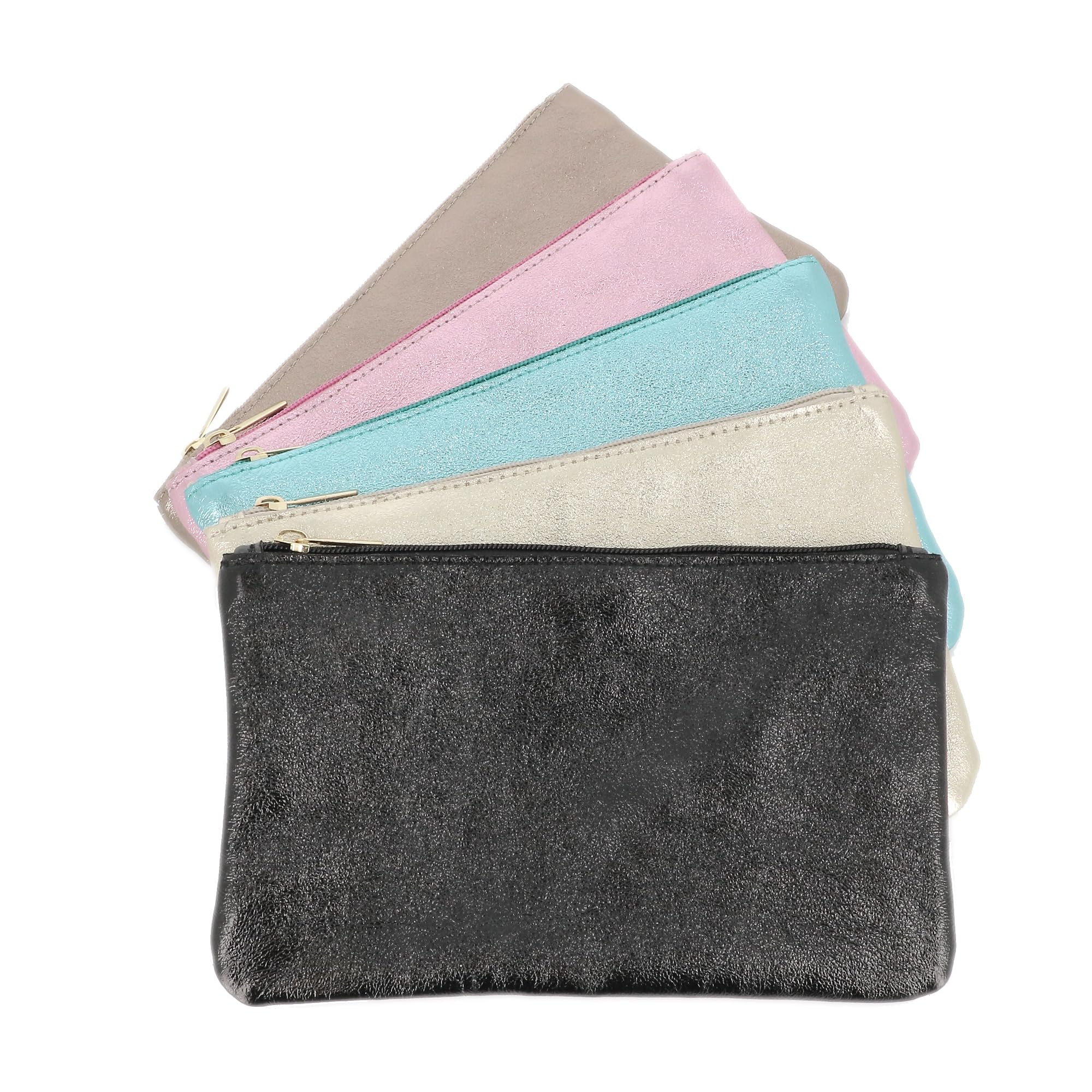 double-tree-porte-monnaie-cuir-pochette-noir-iris-23-cm image 6