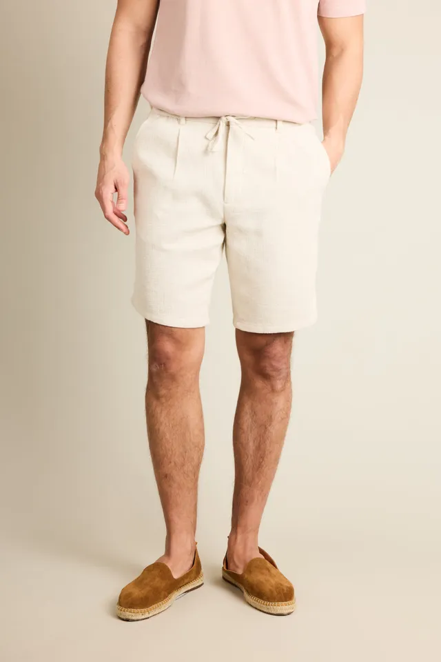le-pantalon-bermudas-homme-fm-lpba-1-bermuda-cru-lin-coton-large image 1
