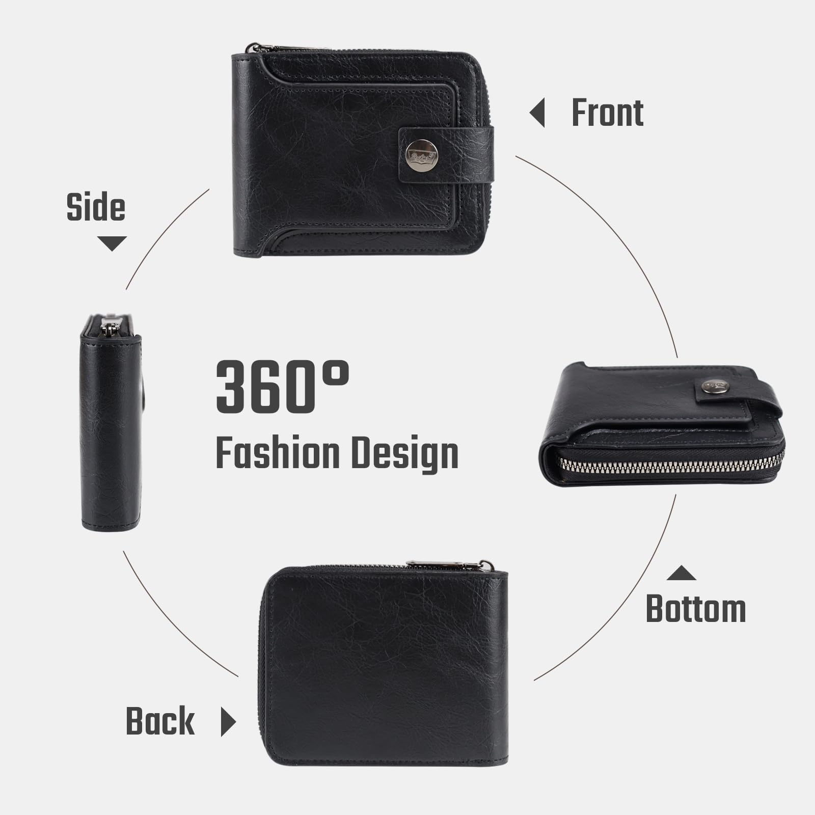 adistylinno-men-s-wallet-portefeuille-homme-noir-vintage-zip image 3