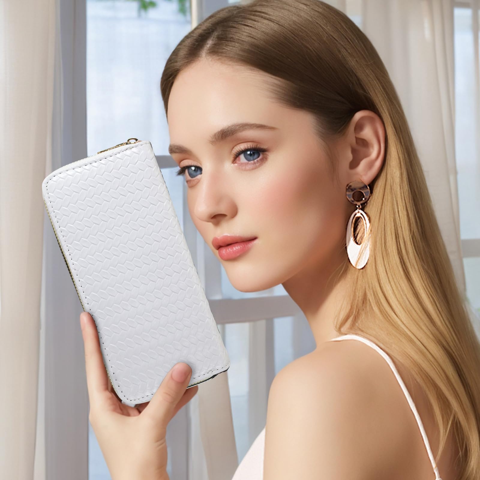 adistylinno-portefeuille-long-femme-blanc-tiss-grande-capacit image 7