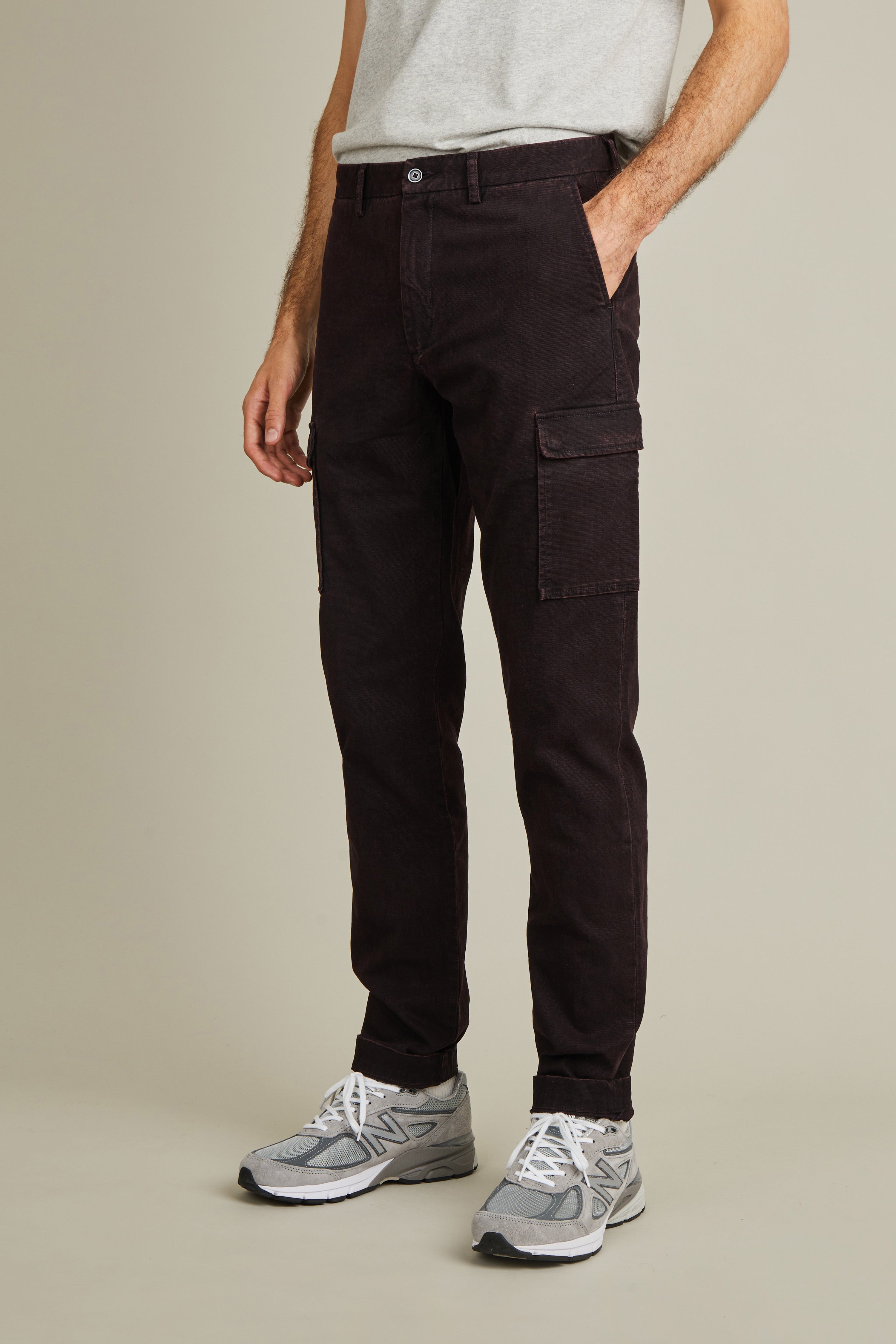 le-pantalon-cargo-fm-lpcar-5-pantalon-homme-bordeaux-coton image 4