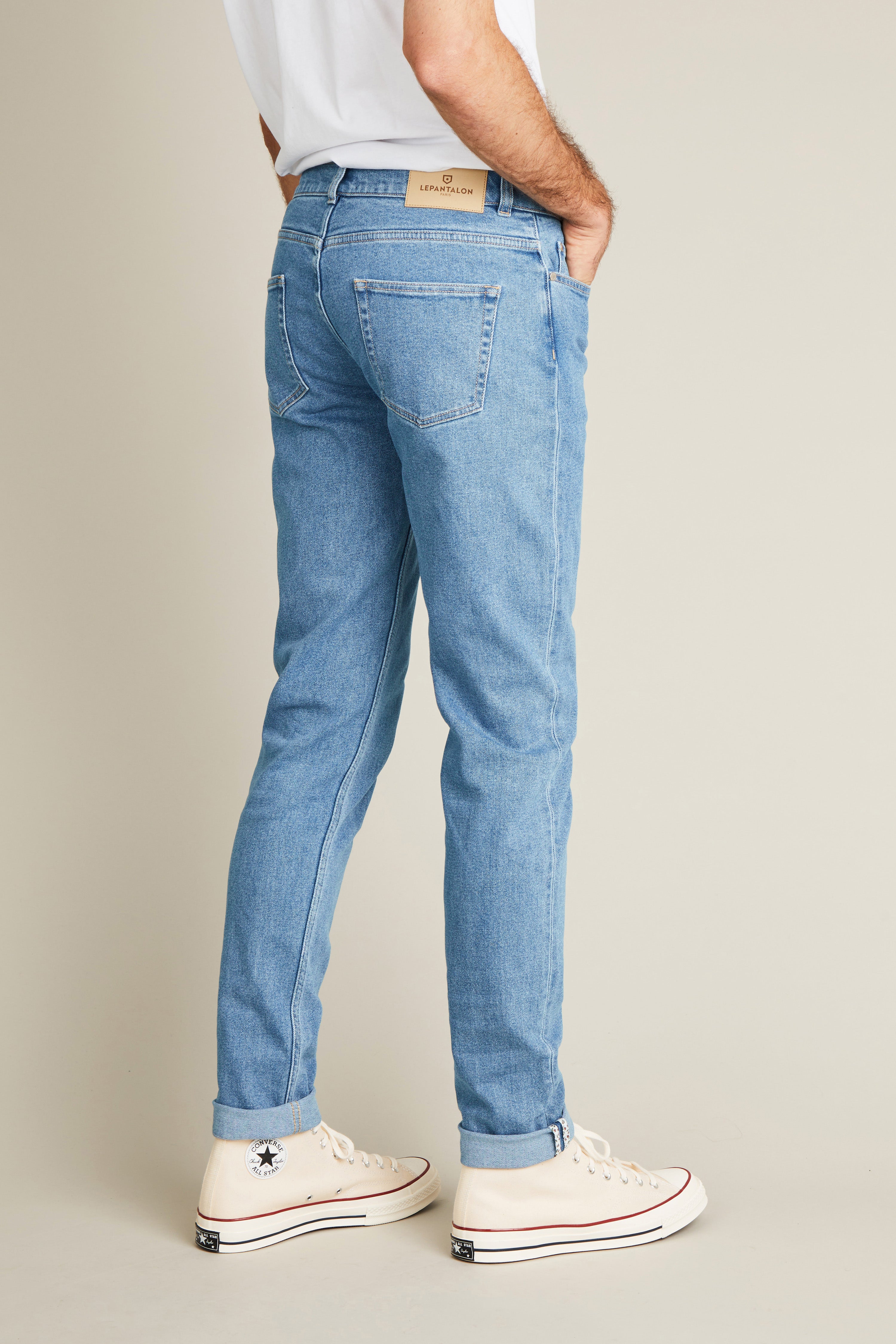 le-pantalon-jean-classique-bleu-medium-semi-slim-homme image 4