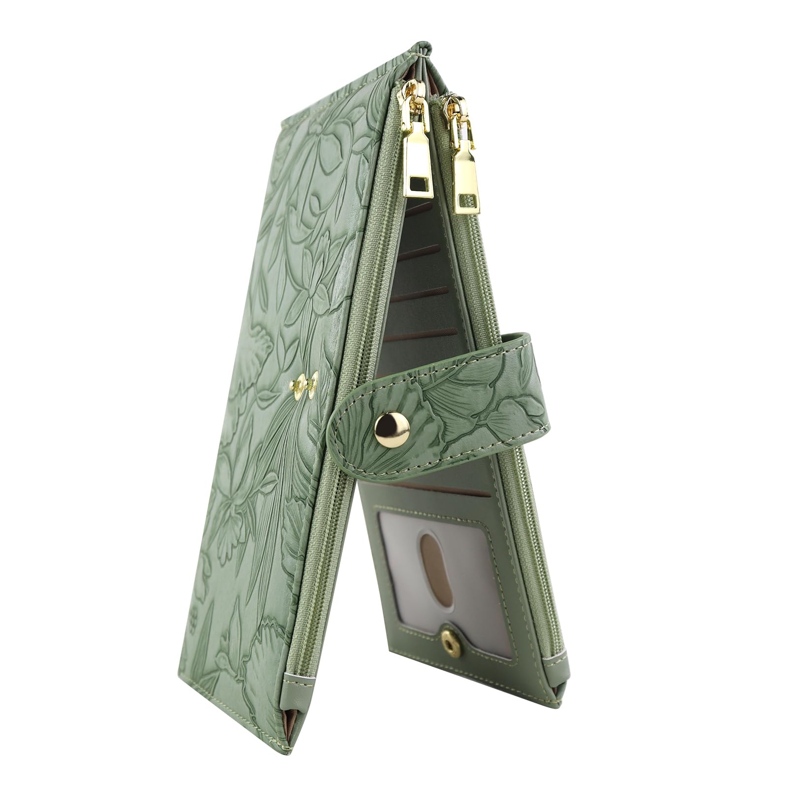 adistylinno-women-s-wallet-portefeuille-femme-noir-rfid-16-cartes image 8