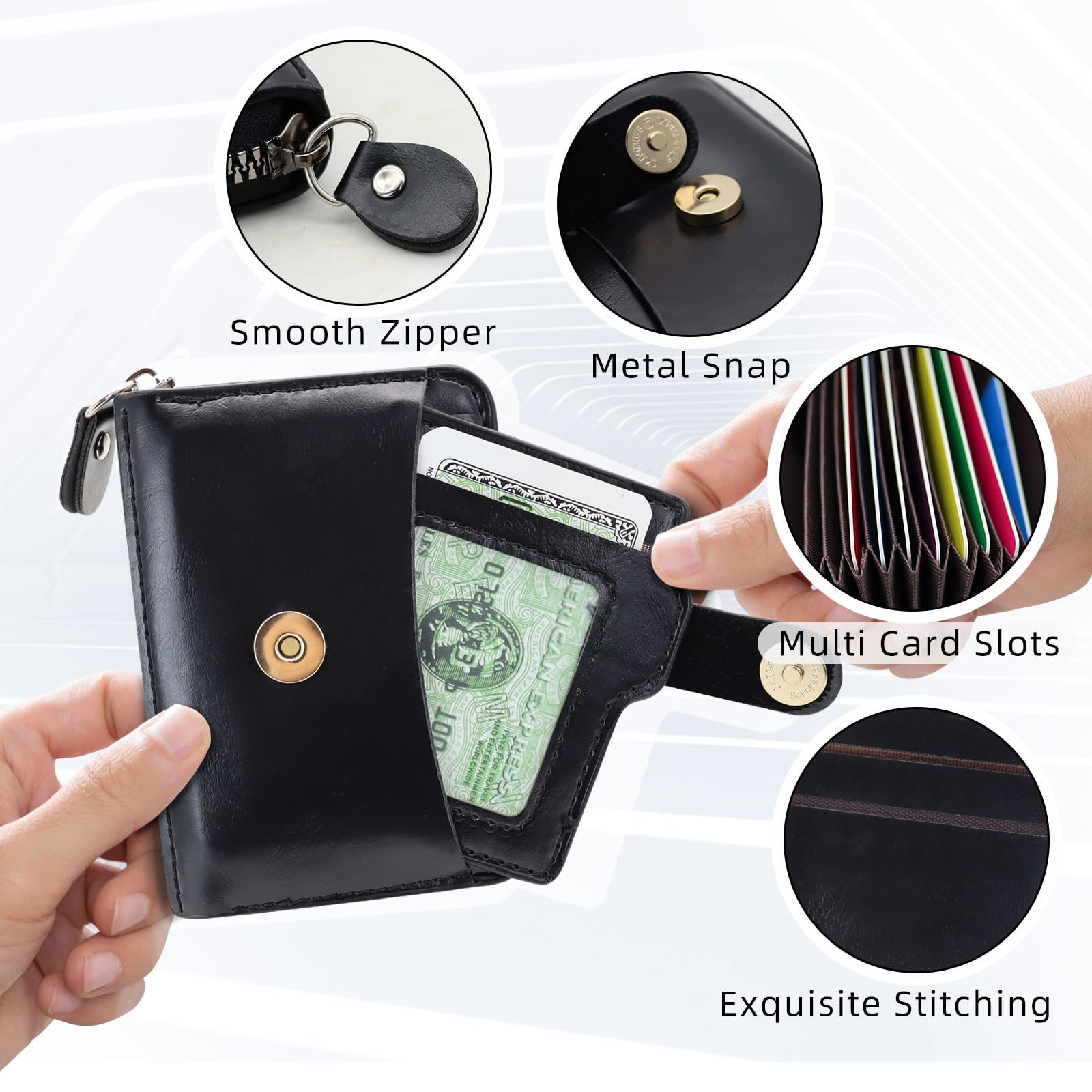adistylinno-men-s-wallet-porte-cartes-zip-9-cartes-homme image 2