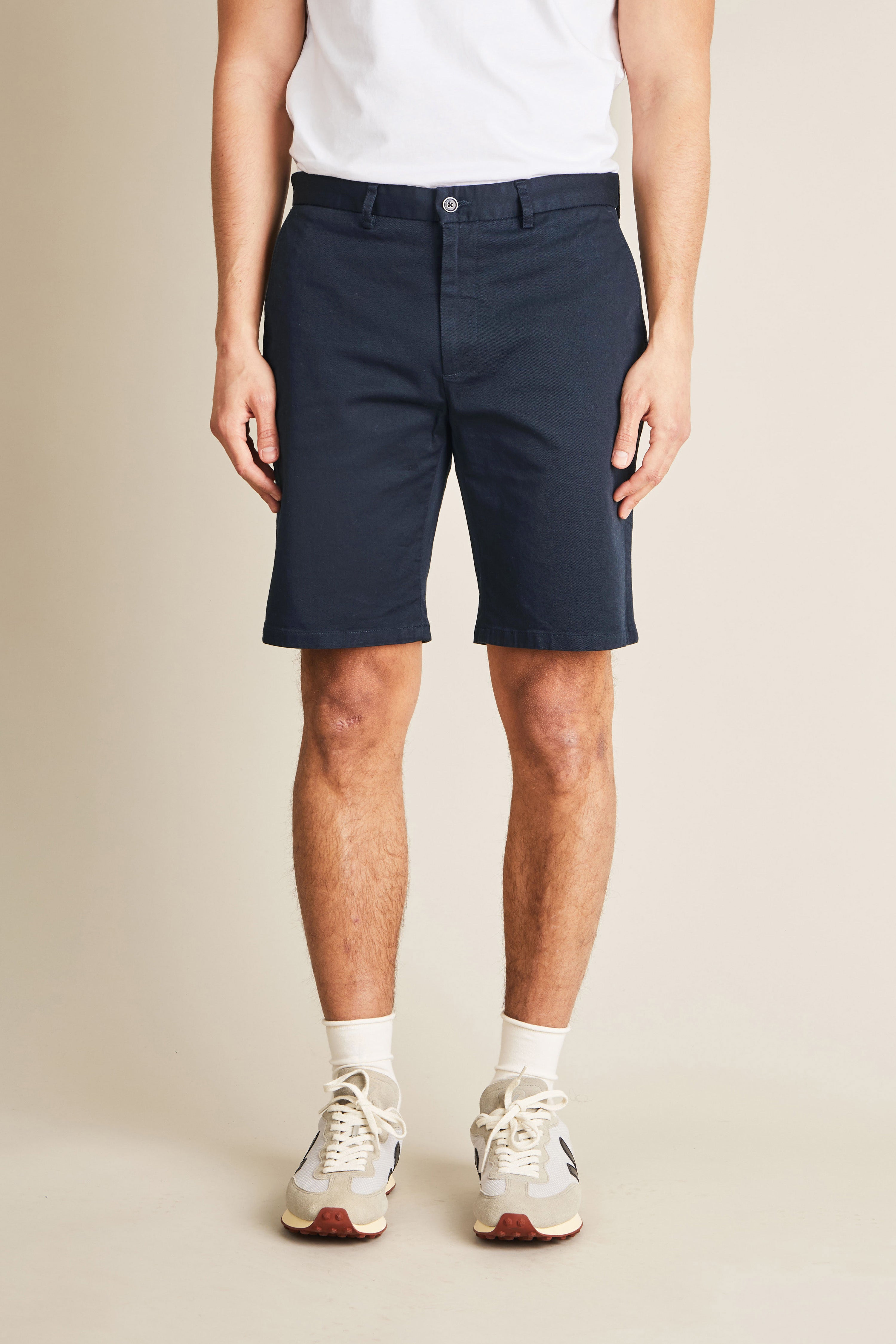 le-pantalon-bermudas-fm-lpb-1-short-bleu-marine-coton image 1
