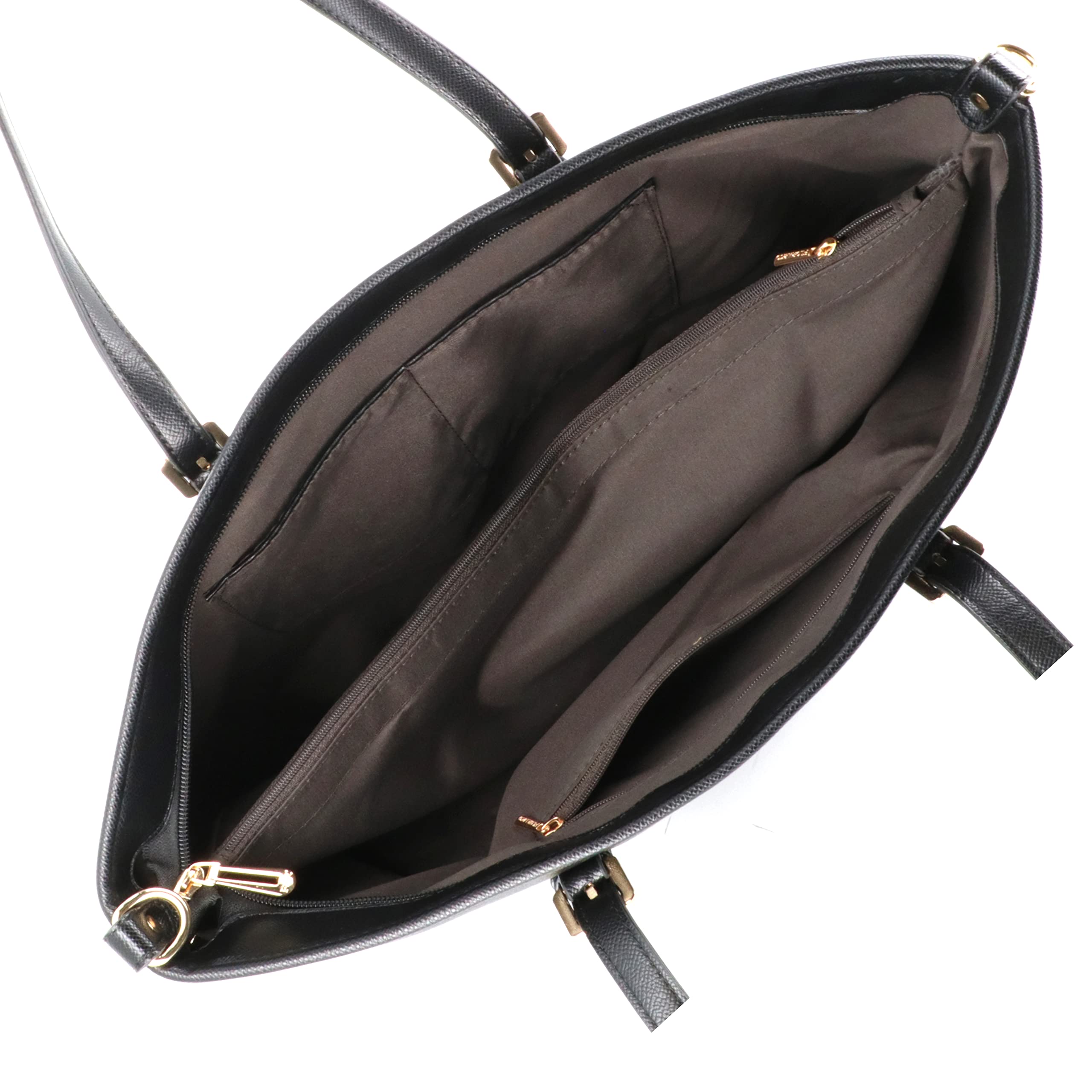 flora-co-cabas-grand-sac-cabas-femme-noir-a4-similicuir image 5