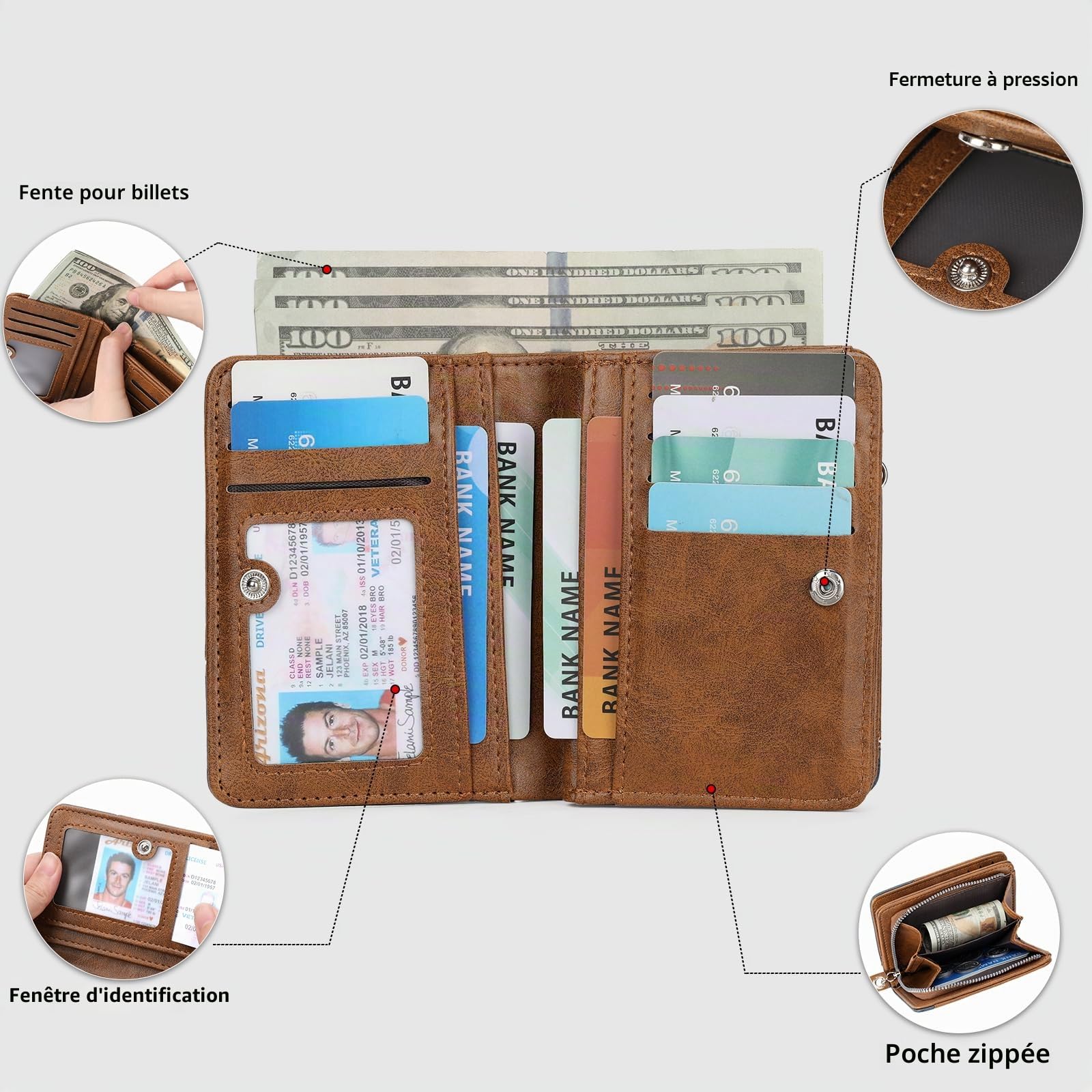 gaekeao-card-holder-wallet-portefeuille-homme-marron-zip image 3