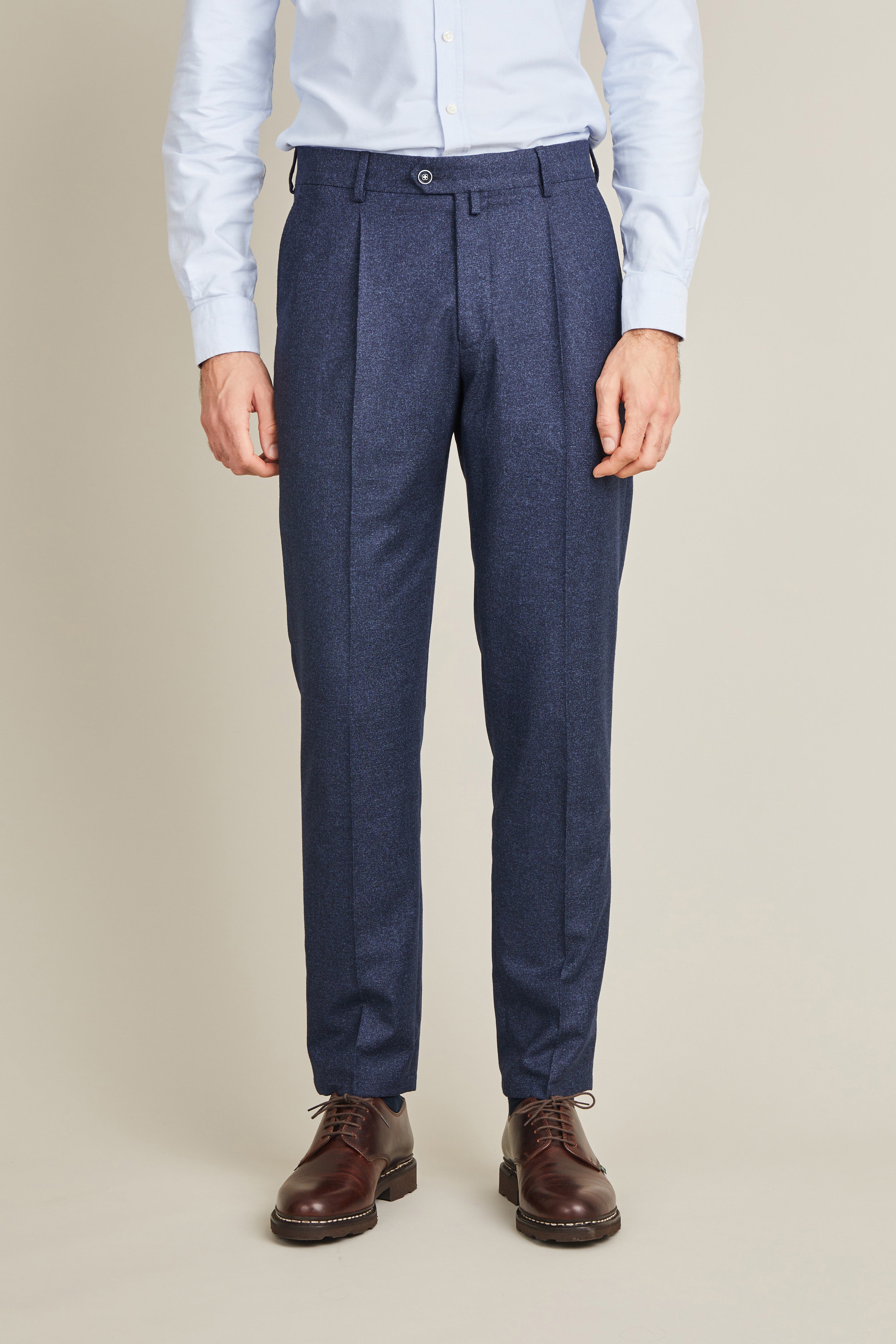 le-pantalon-flanelle-fm-lpfp-1-pantalon-homme-bleu-marine-laine image 1
