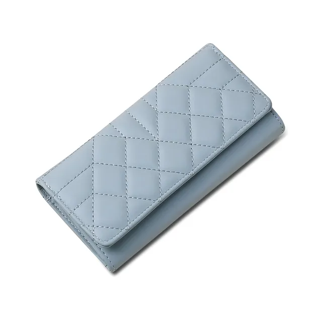 adistylinno-women-s-wallet-portefeuille-femme-bleu-losange image 1
