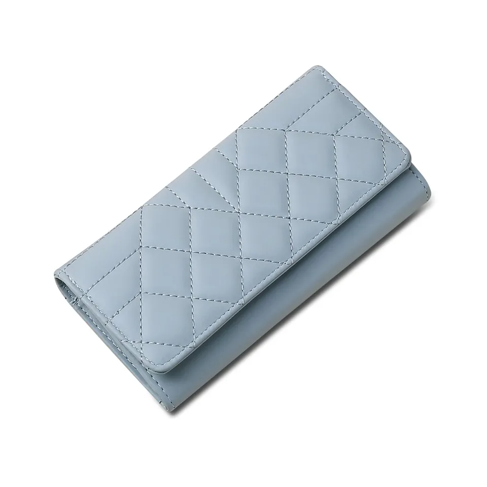 adistylinno-women-s-wallet-portefeuille-femme-bleu-losange image 1