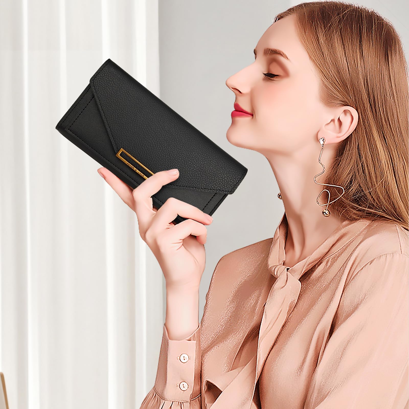 adistylinno-women-s-wallet-portefeuille-femme-cuir-noir-19-cm image 7